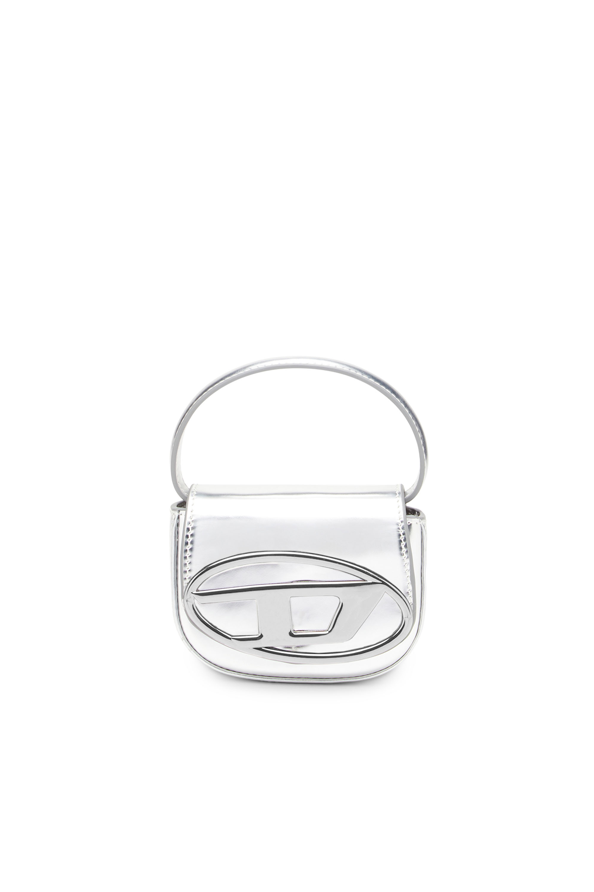Diesel - 1DR-XS-S, Woman's 1DR-XS-S-Iconic mini bag in mirrored leather in Silver - 1