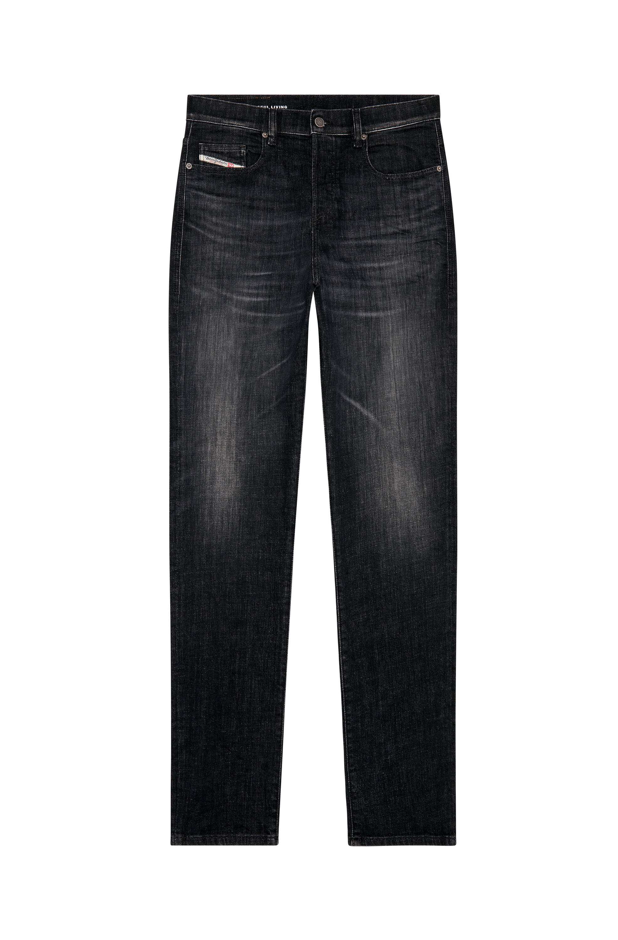 Diesel - Man Straight Jeans 2020 D-Viker 09H34, Black/Dark grey - Image 3