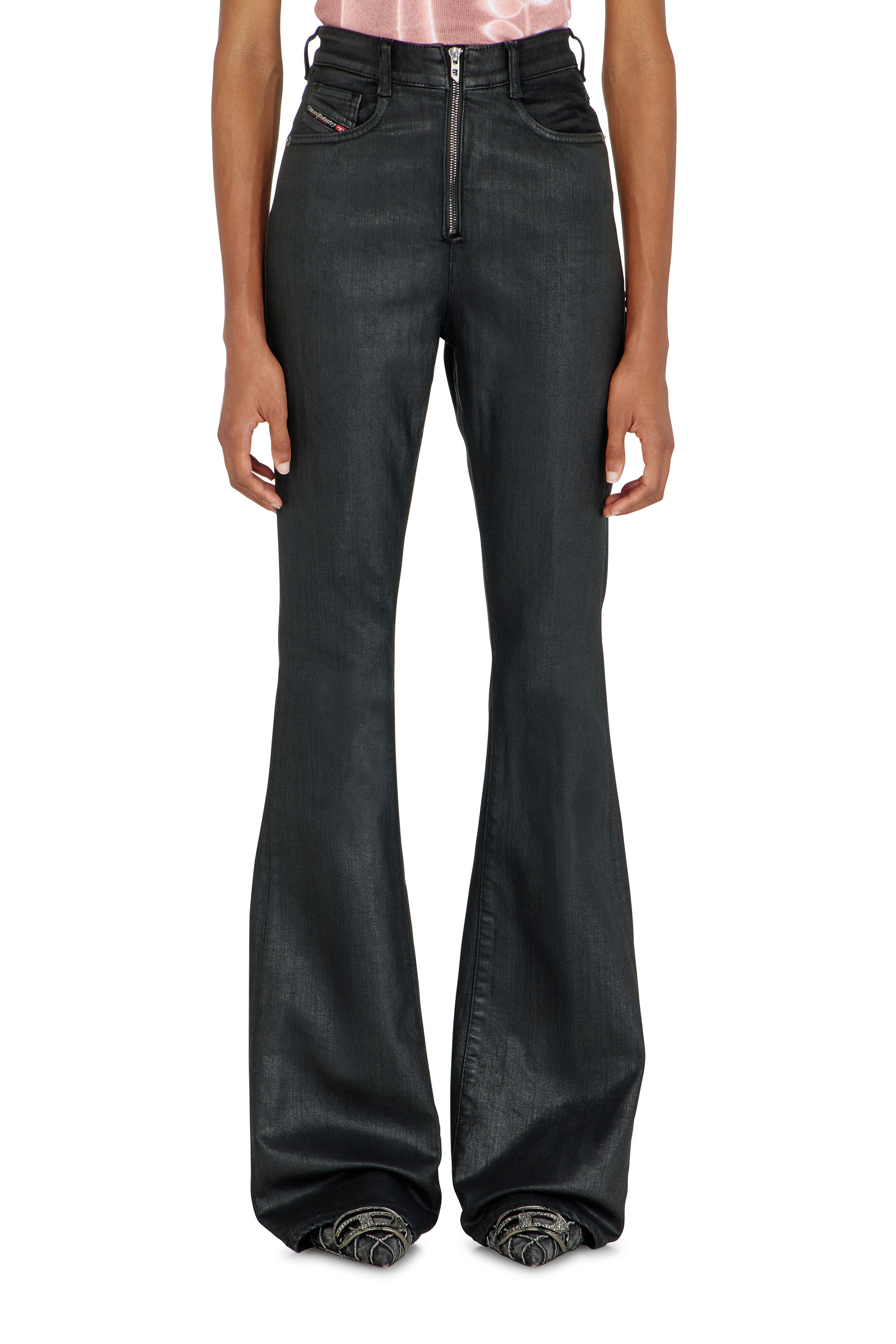 Diesel - Woman's Bootcut Jeans 1973 D-Partt 09P78, Black/Dark grey - 2