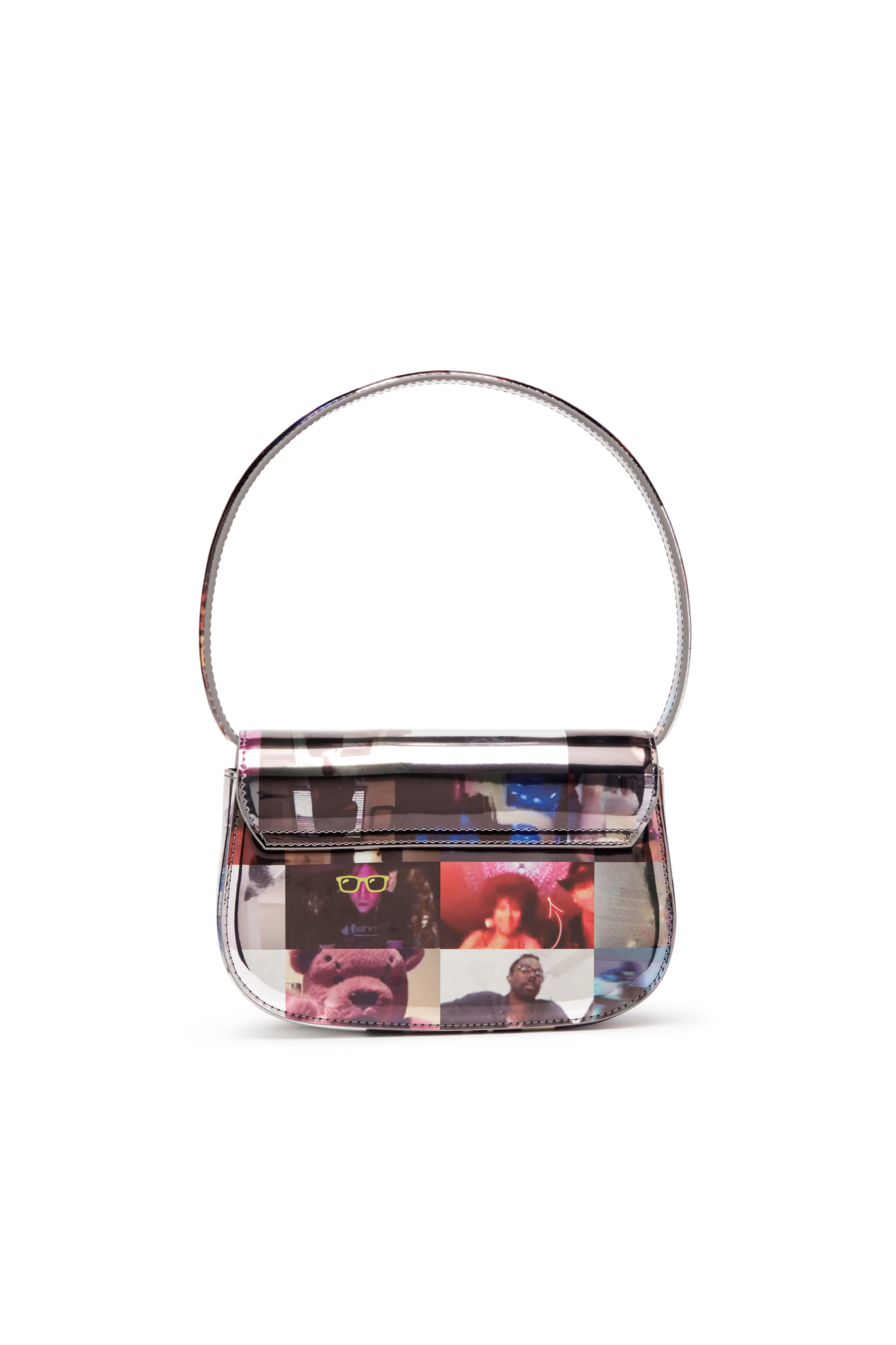 Diesel - 1DR, Woman's 1DR-Iconica borsa a spalla con stampa Livestream in Multicolor - 2