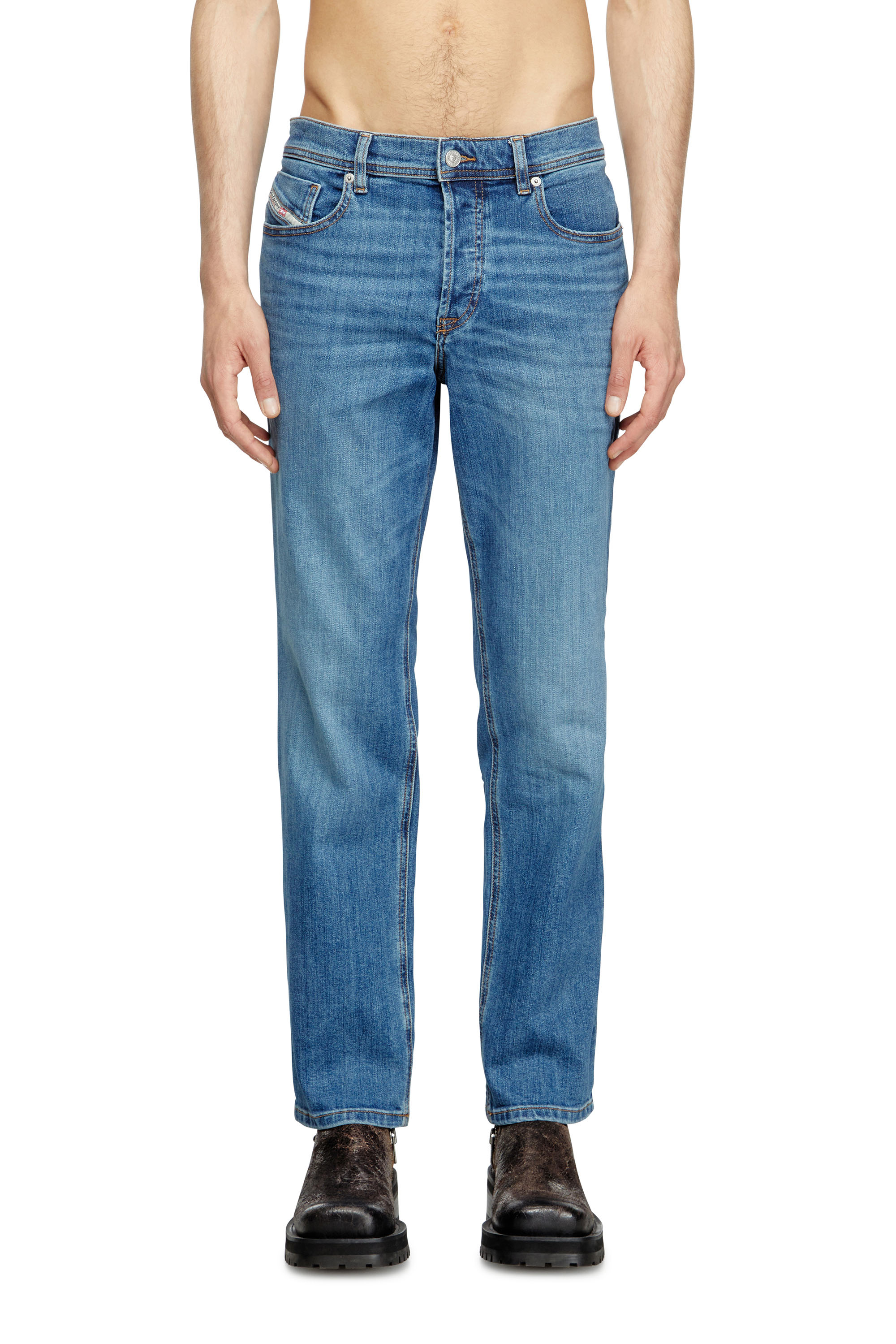 Diesel - Man's Regular Jeans 2023 D-Finitive 0KIAL, Light Blue - 3