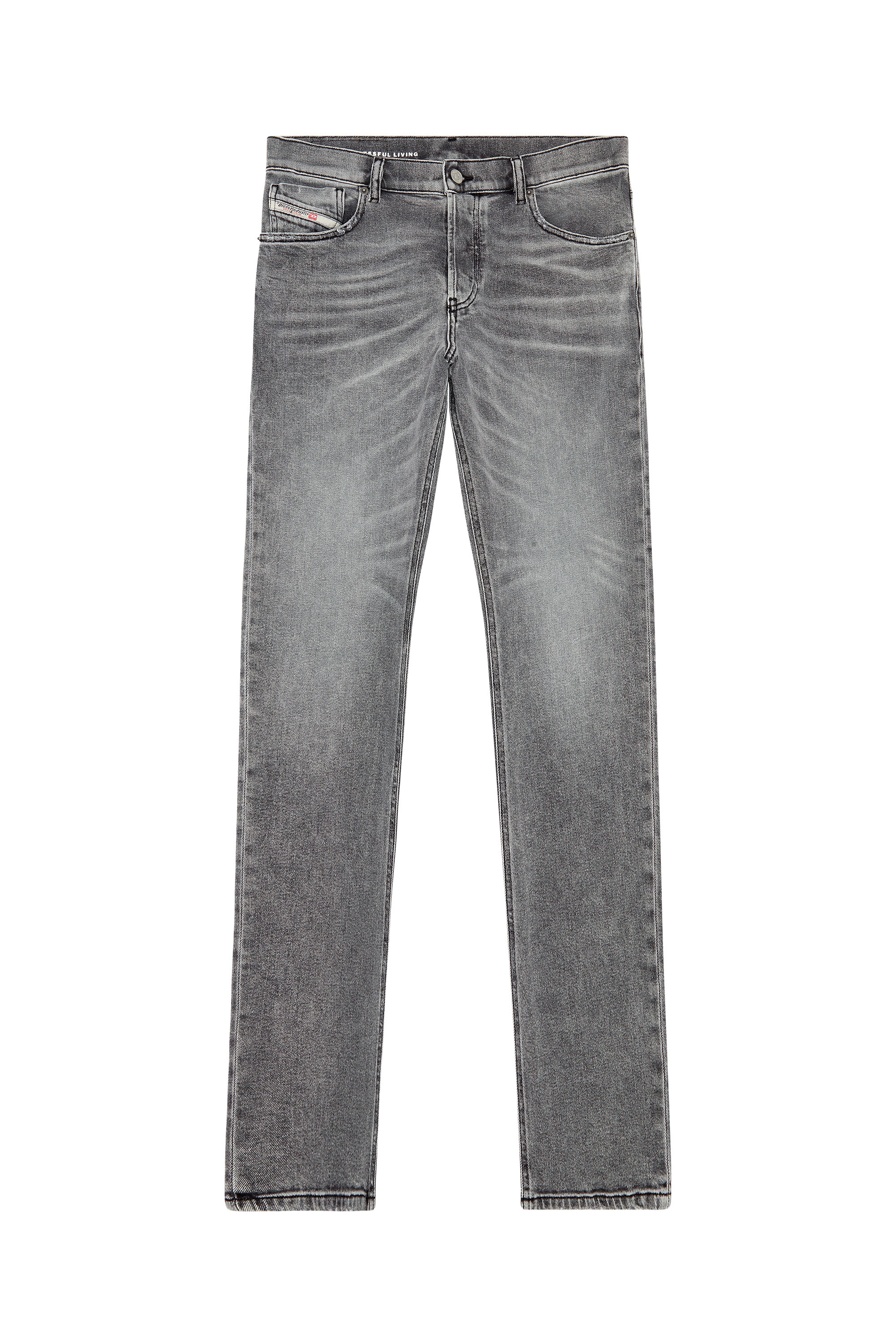 Diesel - Man Straight Jeans 1995 D-Sark 09H47, Grey - Image 3