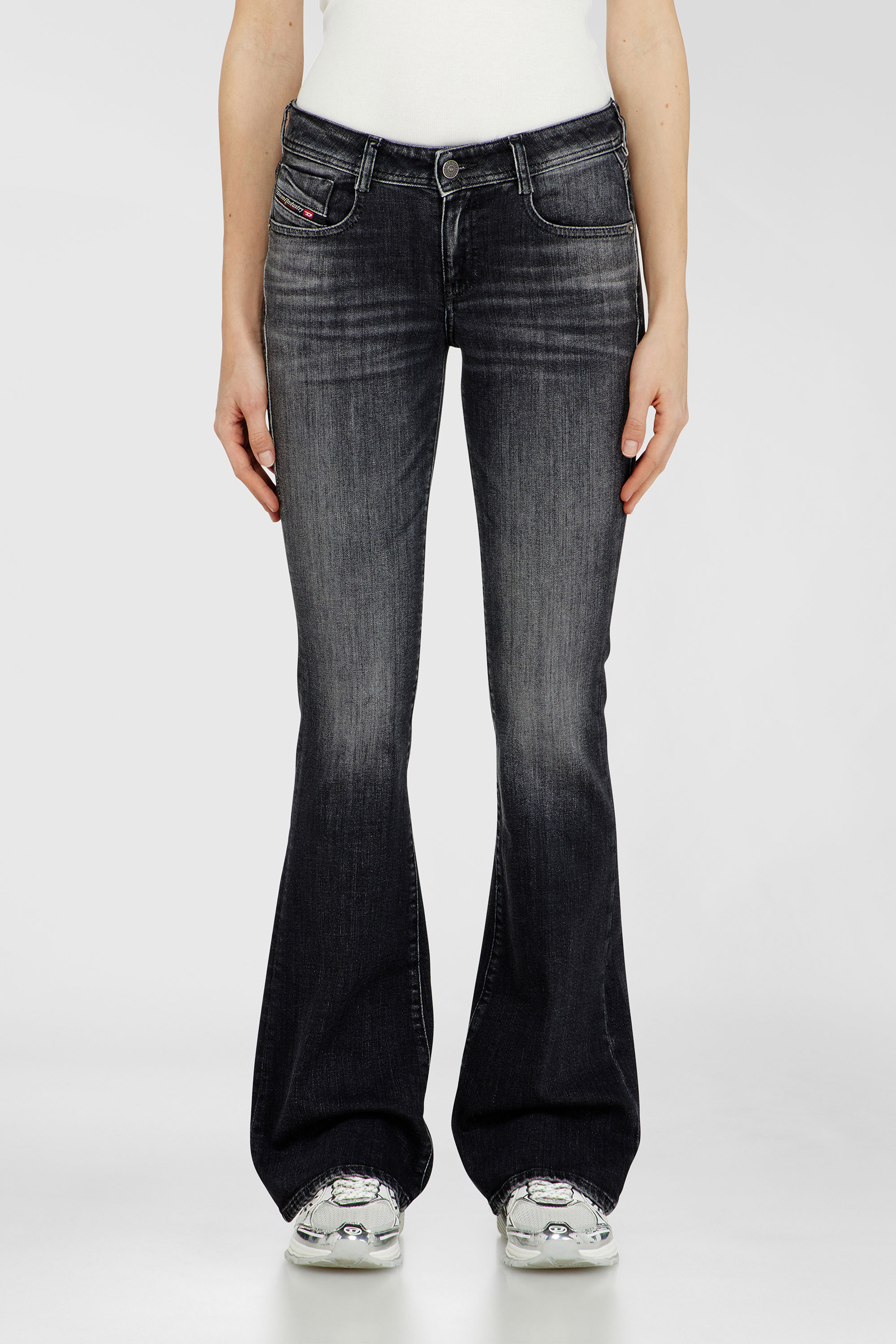Diesel - Woman's Bootcut Jeans 1969 D-Ebbey 09L98, Black/Dark grey - 4