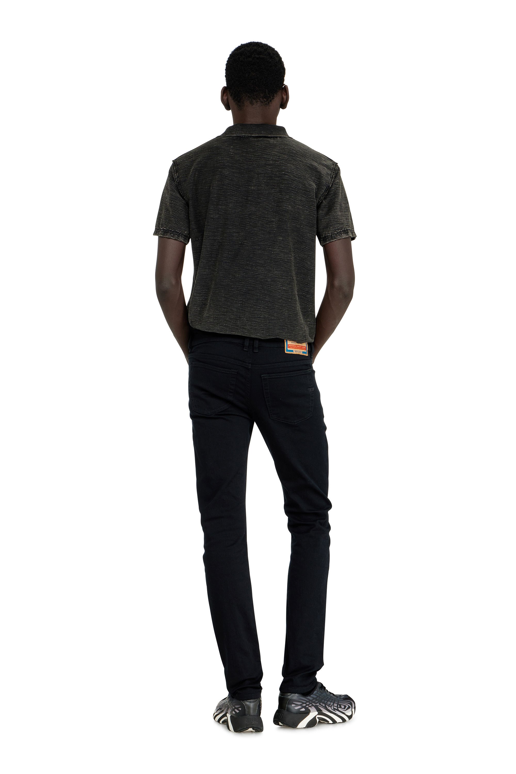 Diesel - Man's Skinny Jeans 1979 Sleenker 09C51, Black/Dark grey - 3