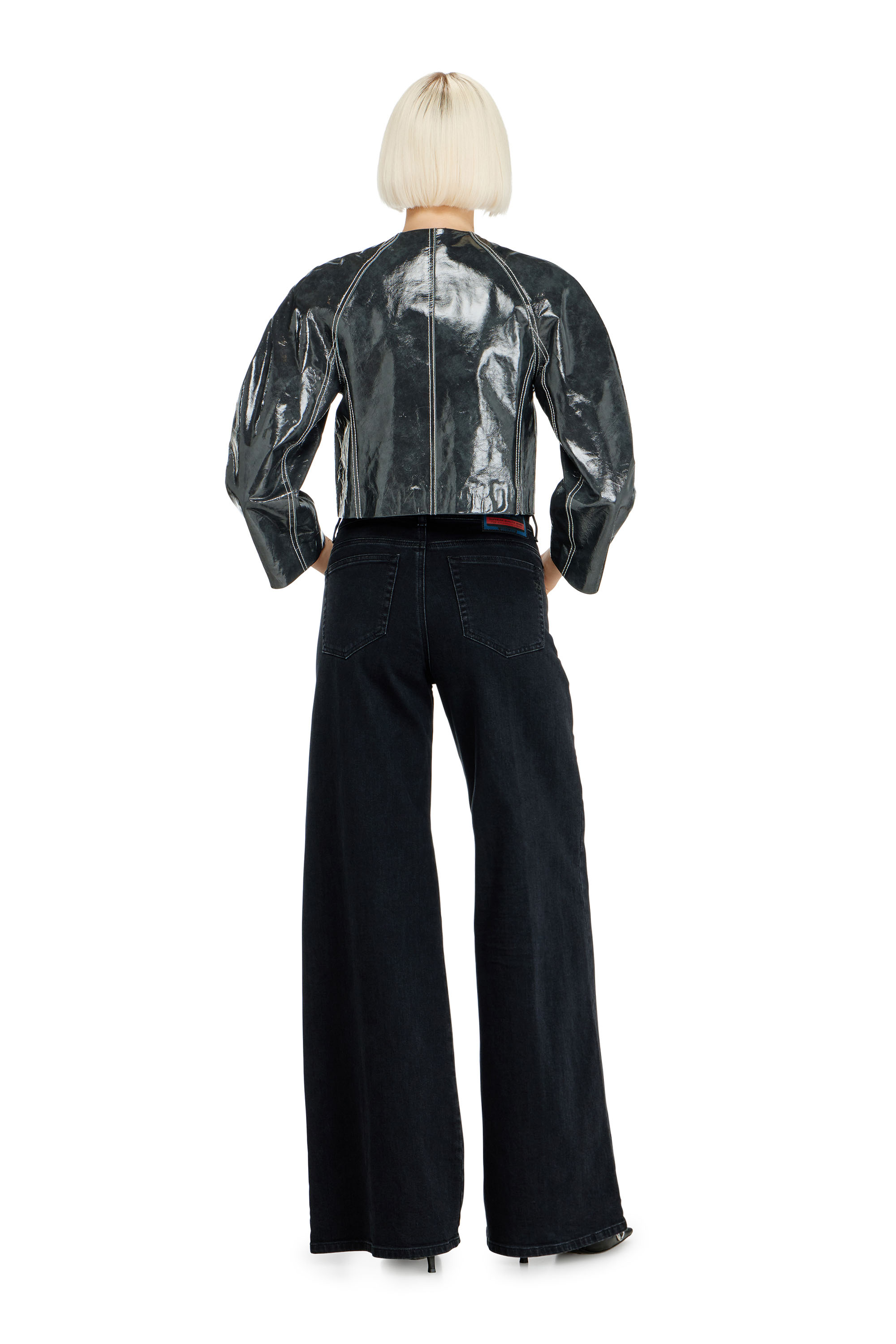 Diesel - Woman's Flare Jeans 1978 D-Akemi 09N89, Black/Dark grey - 4