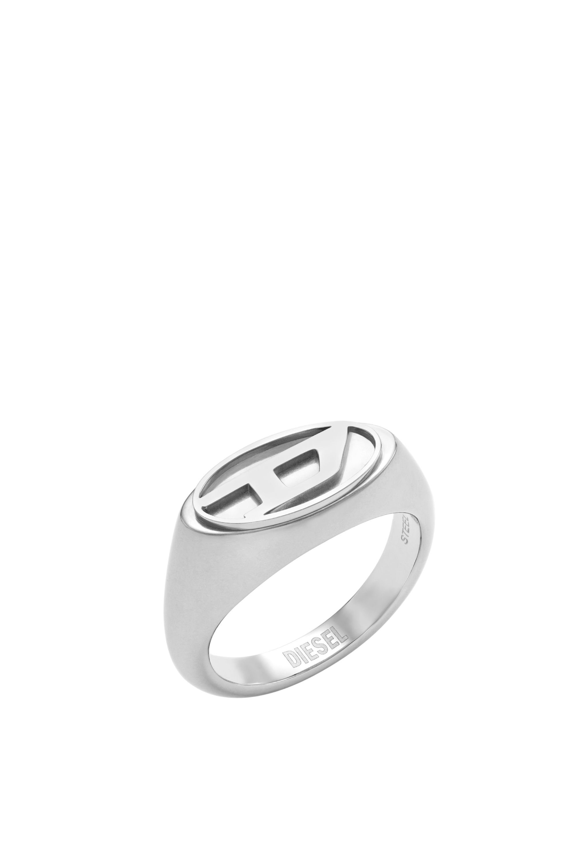 Diesel - DX1475, Unisex's Stainless steel signet ring in Silver - 1