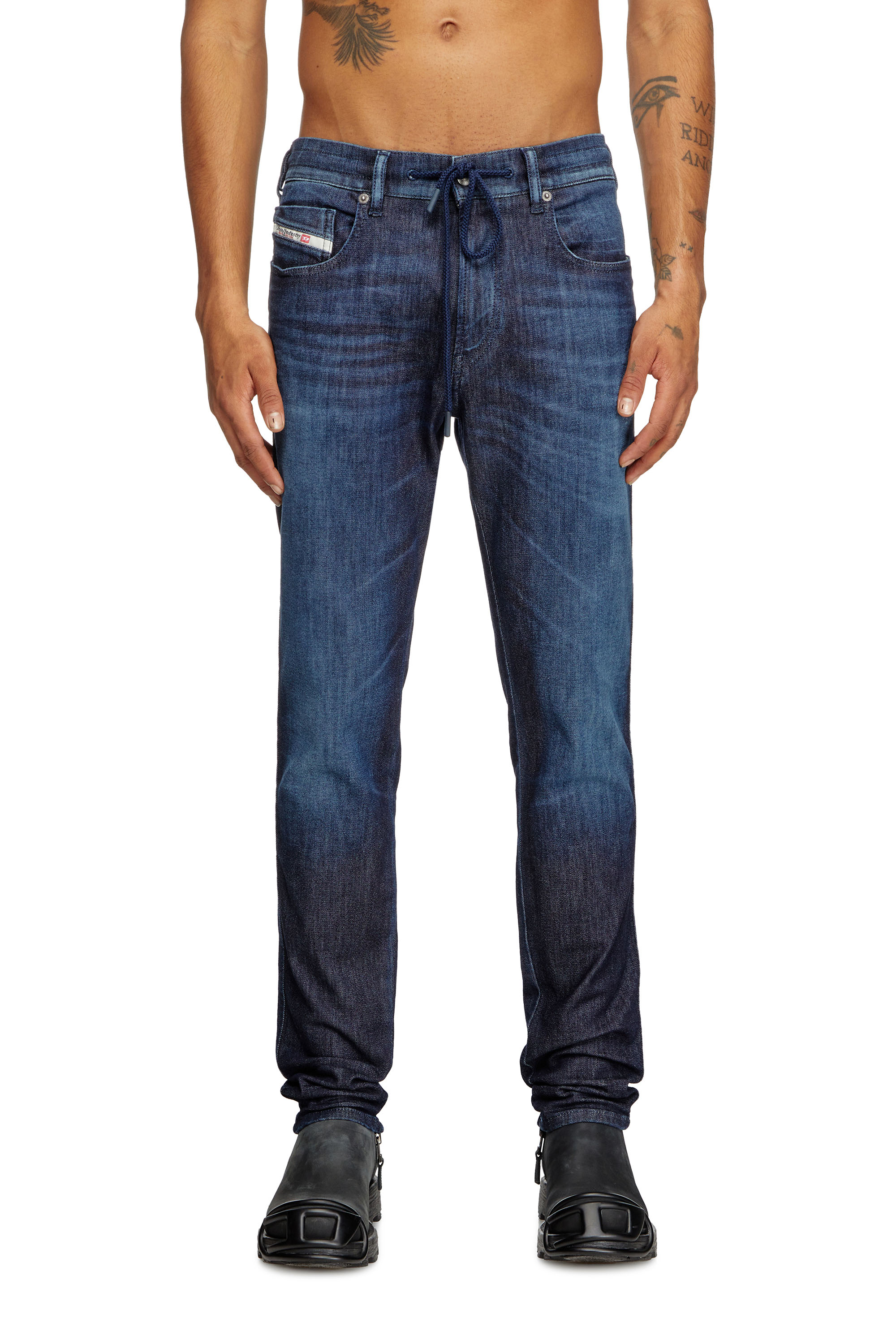 Diesel - Man's Slim 2060 D-Strukt Joggjeans® 09L11, Dark Blue - 1