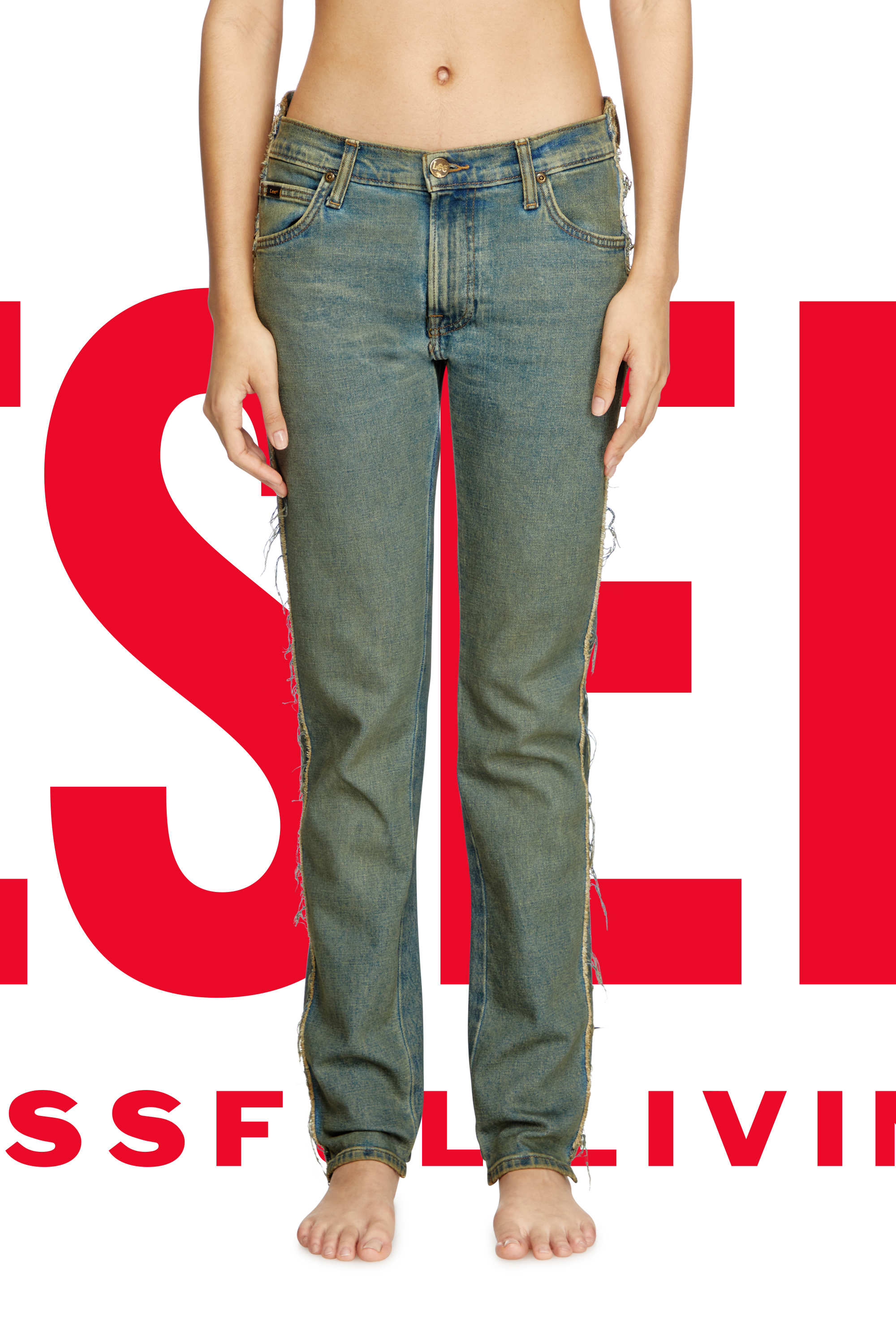 Diesel - Man's Regular Jeans Dieseloves 04 09M98, Dark Blue - 7