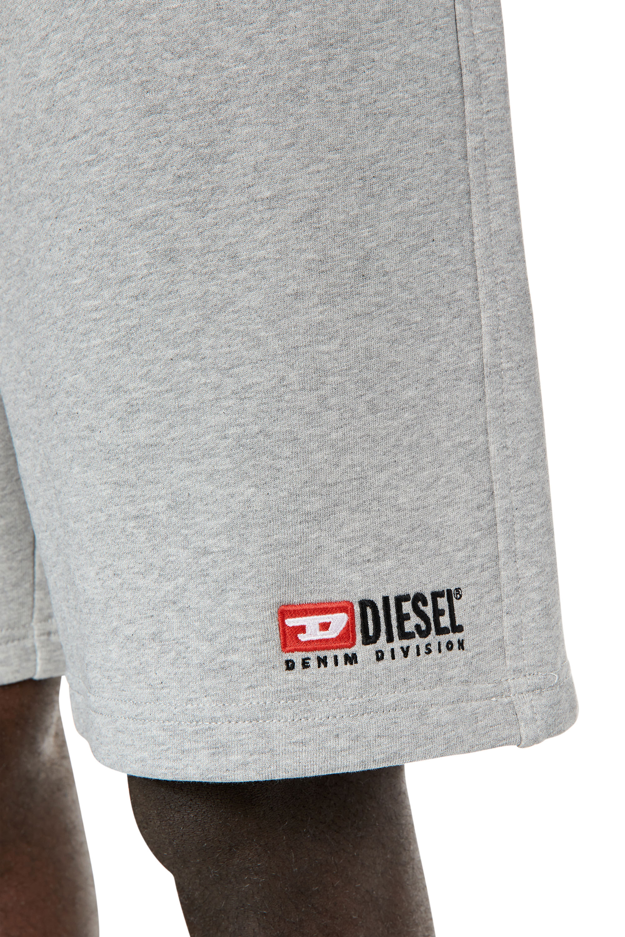 Diesel - P-CROWN-DIV, Man Sweat shorts with embroidered logo in Grey - Image 4
