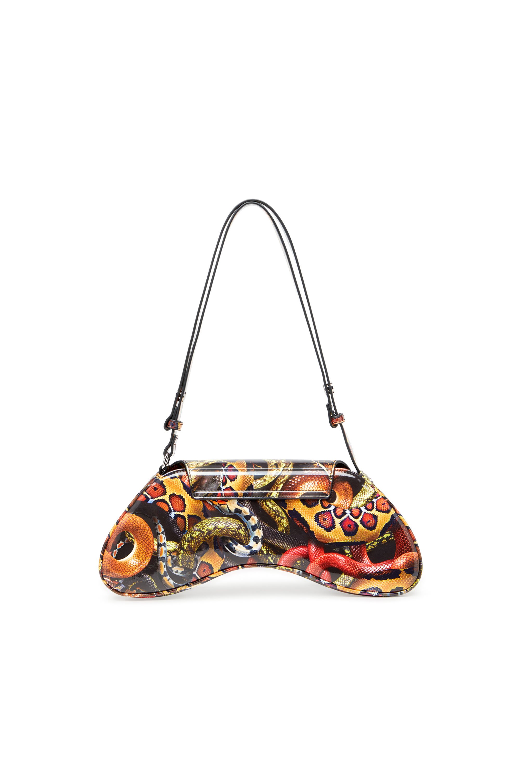 Diesel - CNY PLAY CROSSBODY, Woman's Shoulder bag with snake print in Multicolor - 2