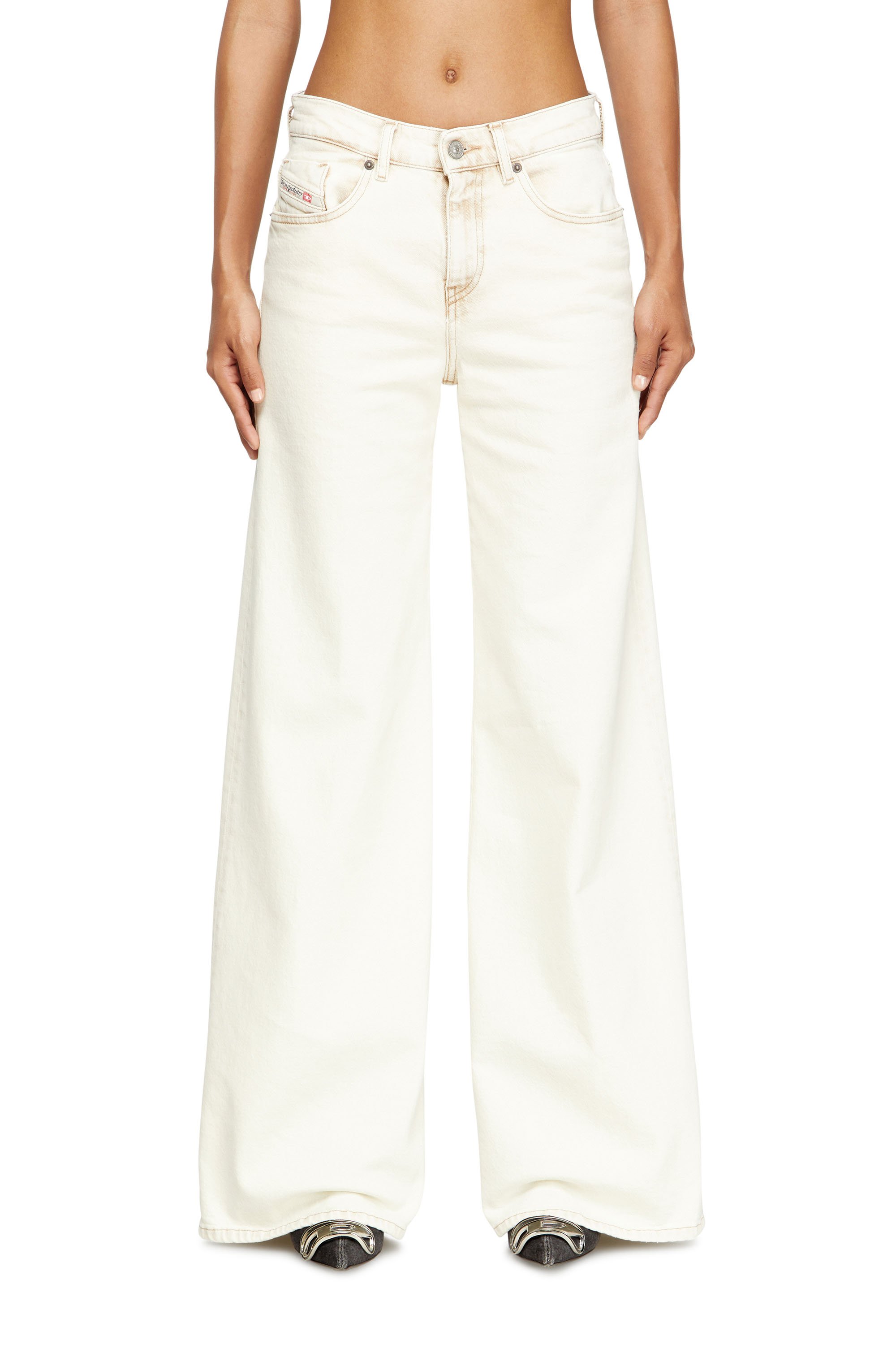 Diesel - Woman's Flare Jeans 1978 D-Akemi 09M70, White - 1