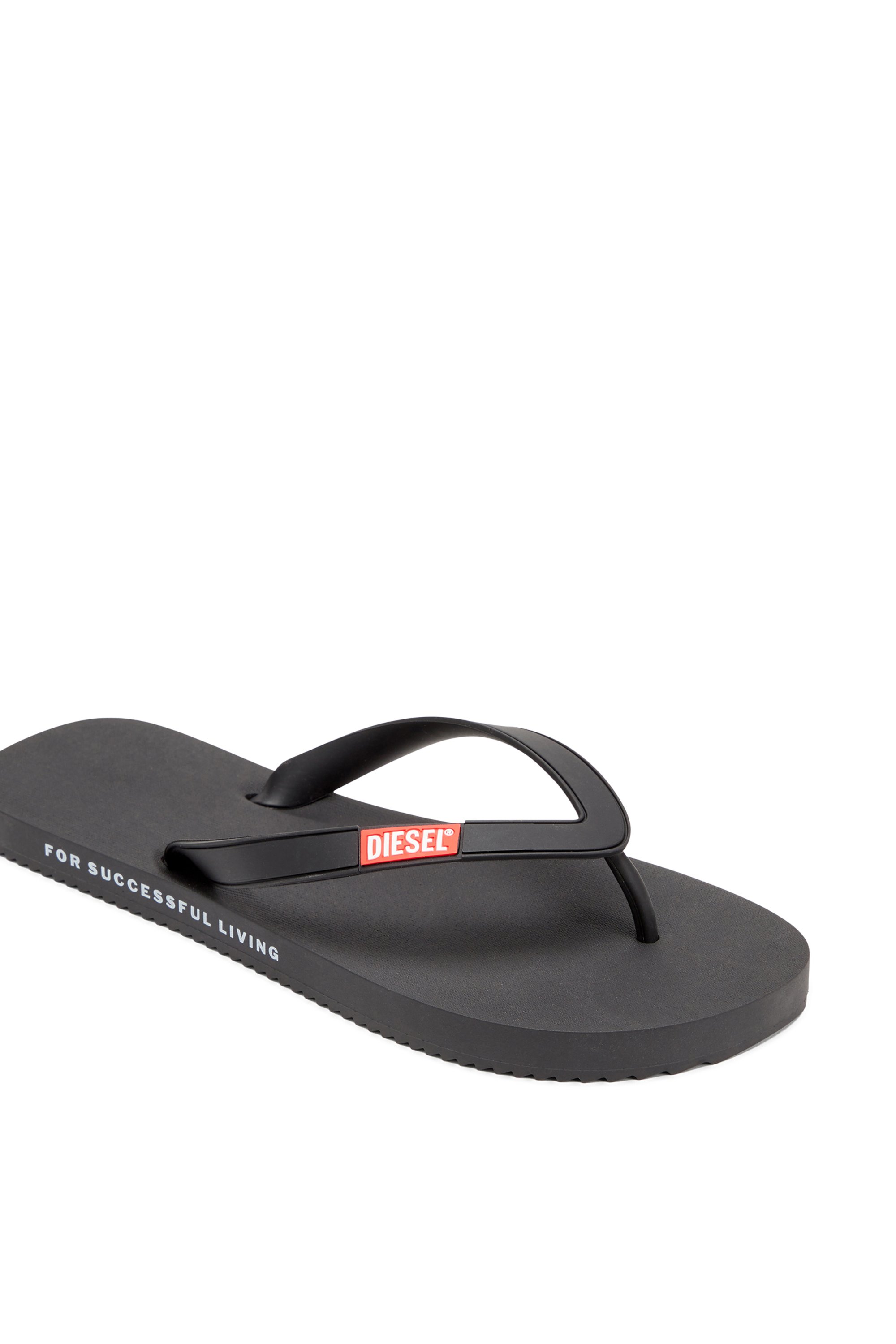 Diesel - SA-RIO, Man's Rubber flip-flops in Black - 6