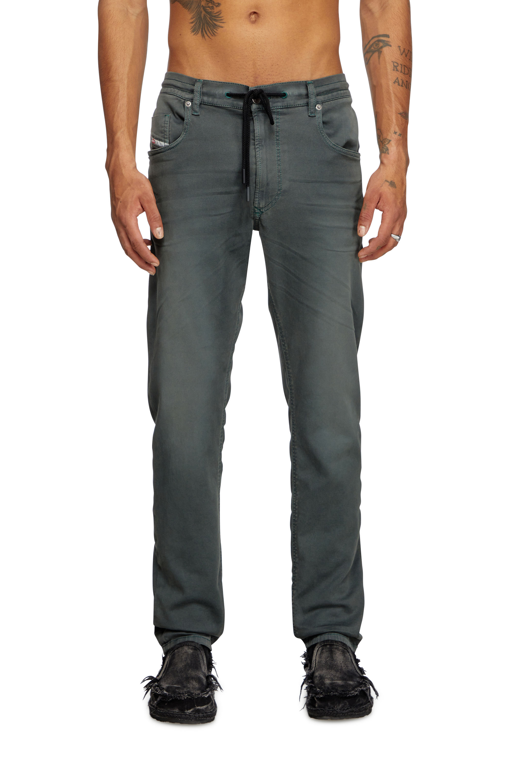 Diesel - Man's Regular 2030 D-Krooley Joggjeans® 0670M, Grey - 1