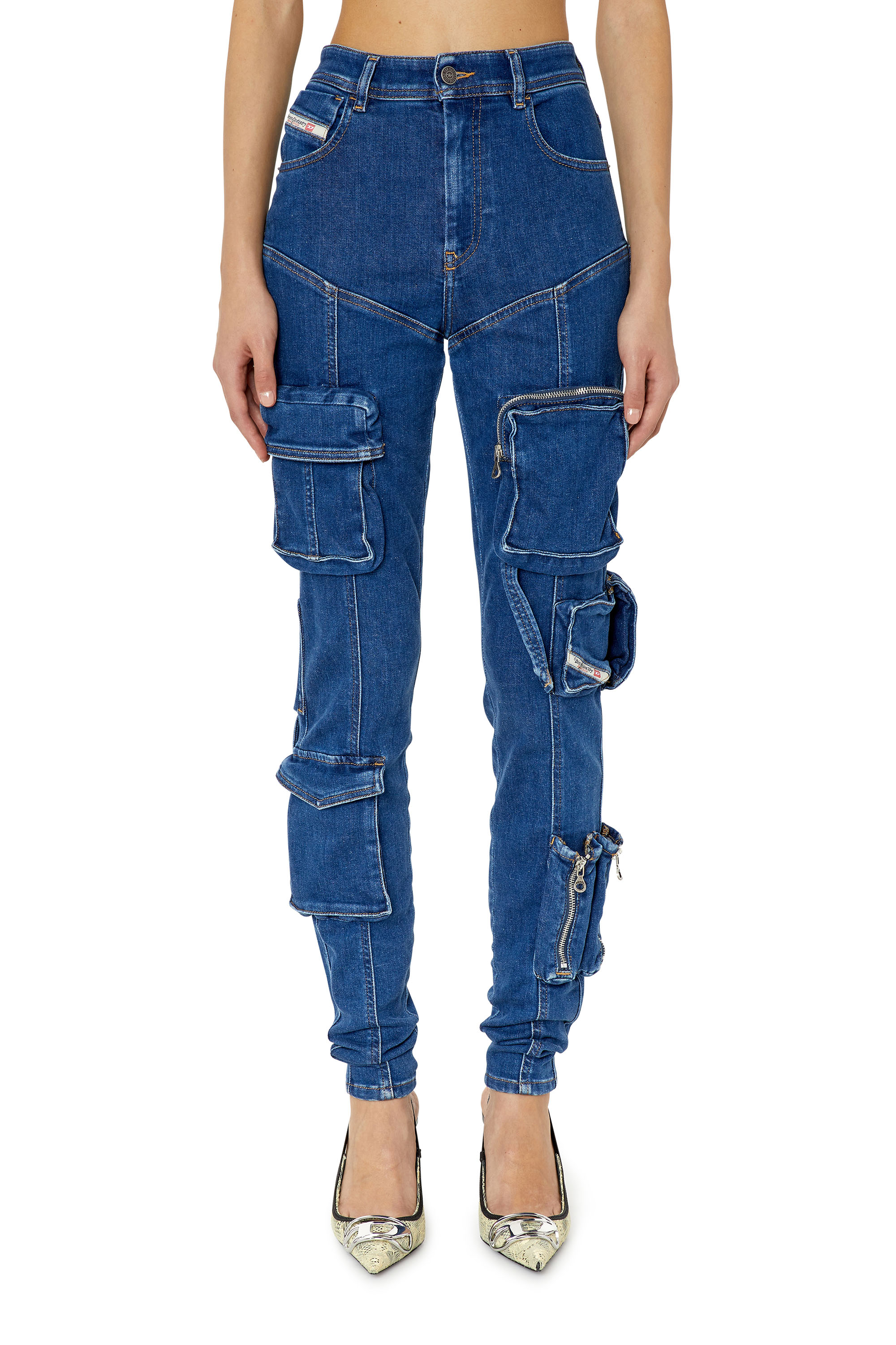 Diesel - Super skinny Jeans 1984 Slandy-High 09F28, Dark Blue - Image 1