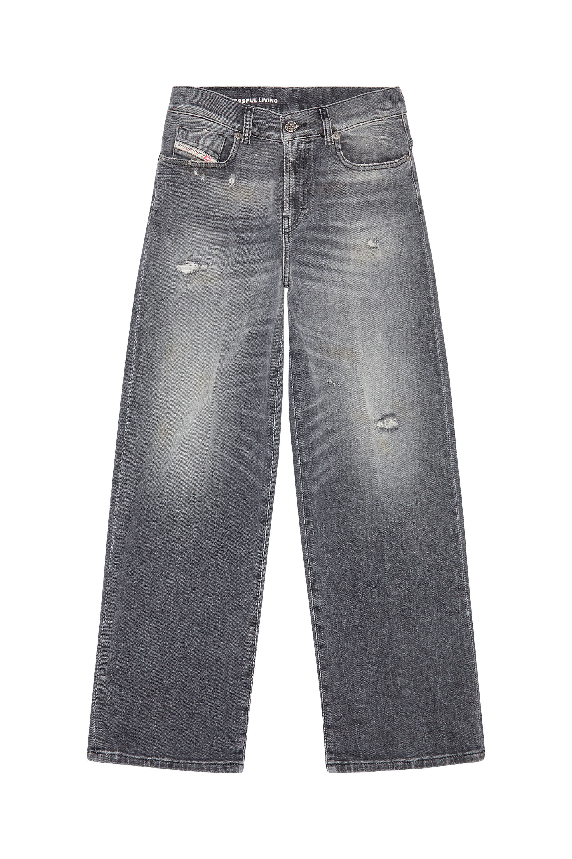 Diesel - Bootcut and Flare Jeans 2000 Widee 09G21, Black/Dark grey - Image 5