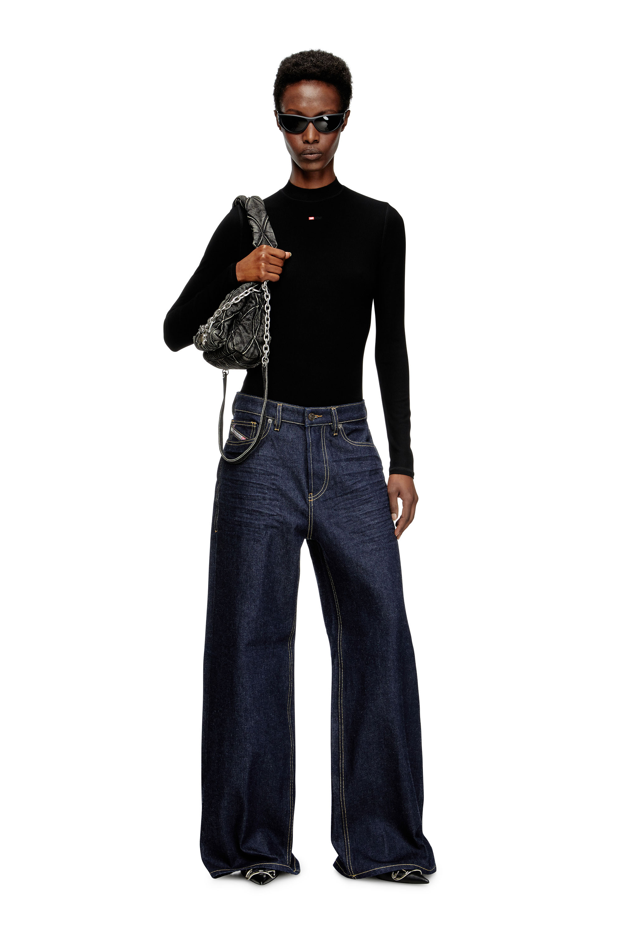 Diesel - Woman's Relaxed Jeans 1996 D-Sire 0GRDV, Dark Blue - 1