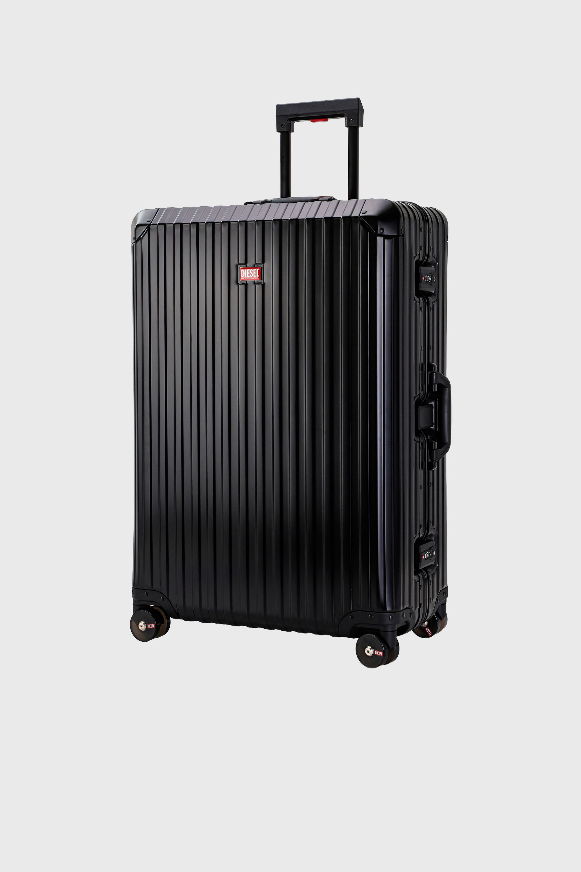 Diesel - DIESEL ALUMINUM TROLLEY- DSL002, Unisex's Aluminum suitcase size L in Black - 5