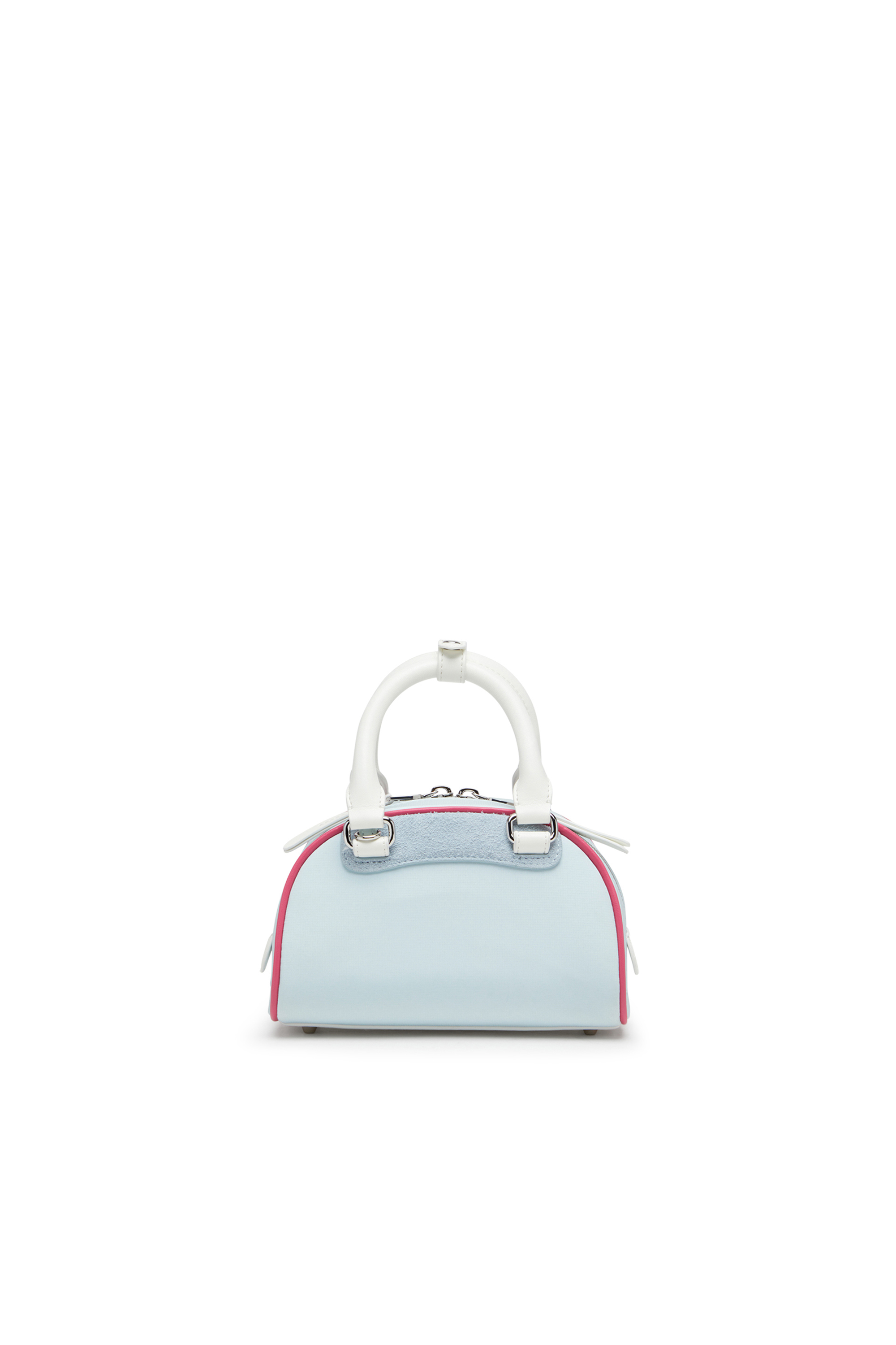 Diesel - 1DR DOME CROSSBODY, Woman's 1DR Dome-Colour-block small bowling bag in Light Blue - 3