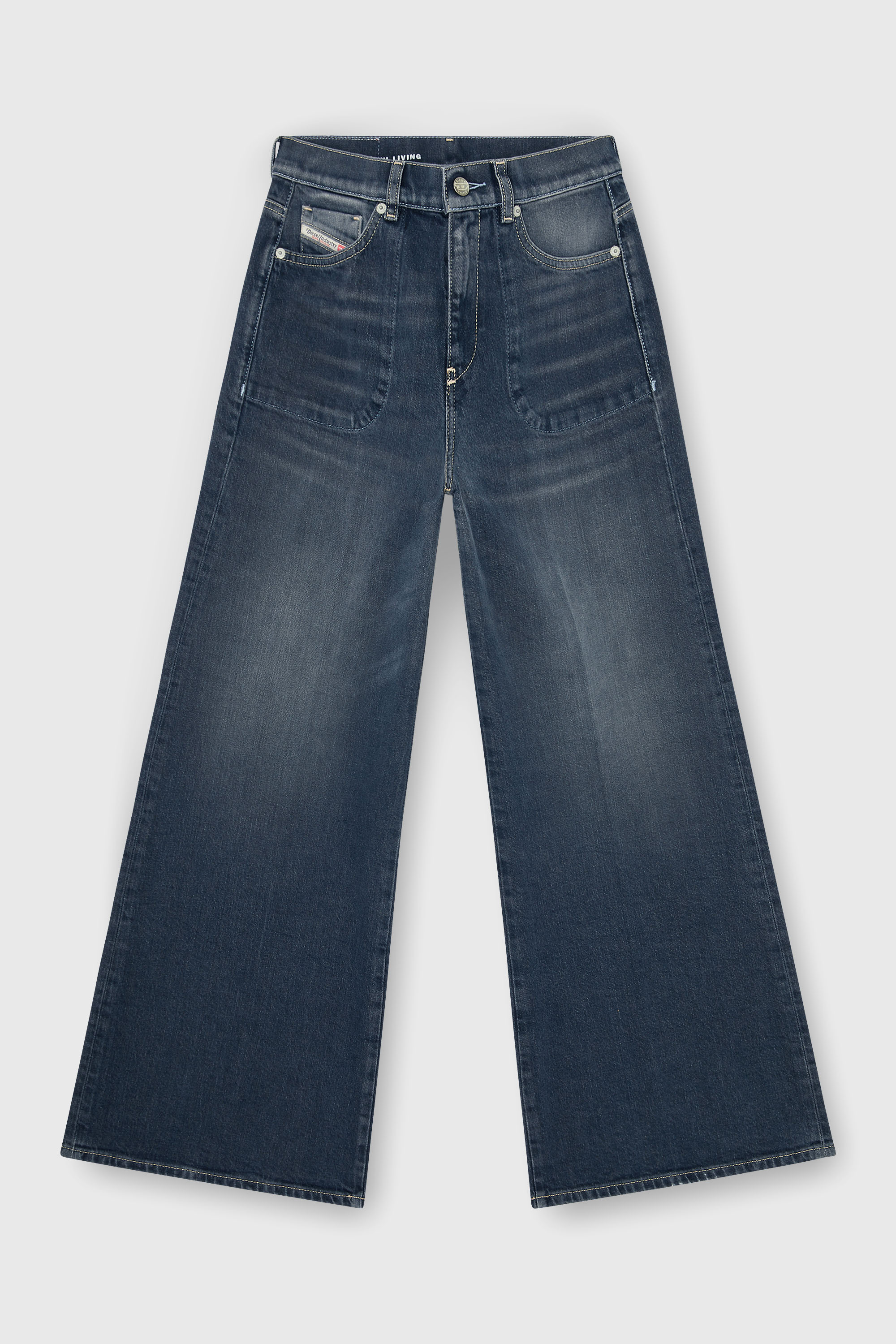 Diesel - Woman's Flare Jeans 1978 D-Akemi 007EI, Dark Blue - 2