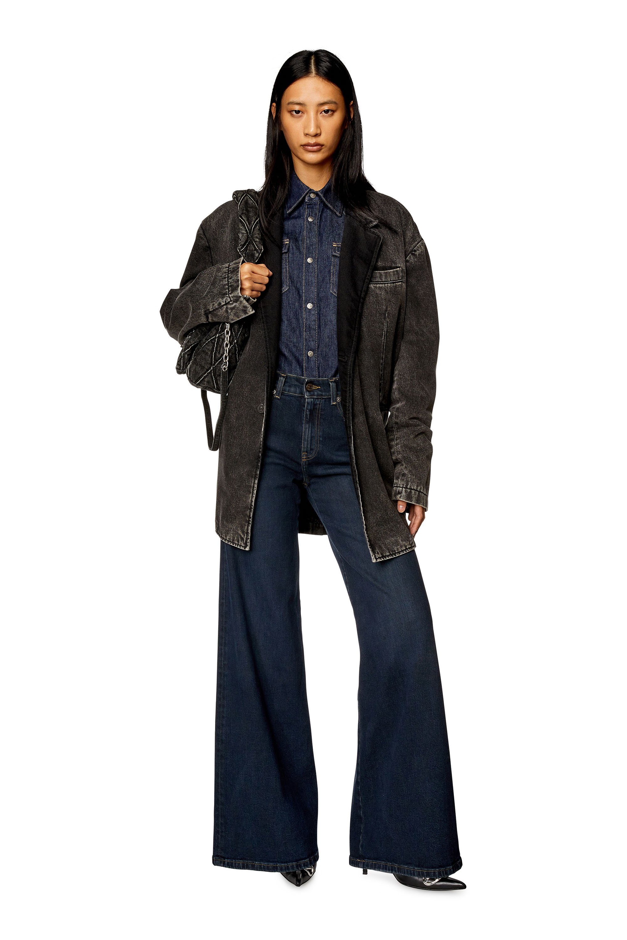 Diesel - Woman Bootcut and Flare Jeans 1978 D-Akemi 09H48, Dark Blue - Image 2