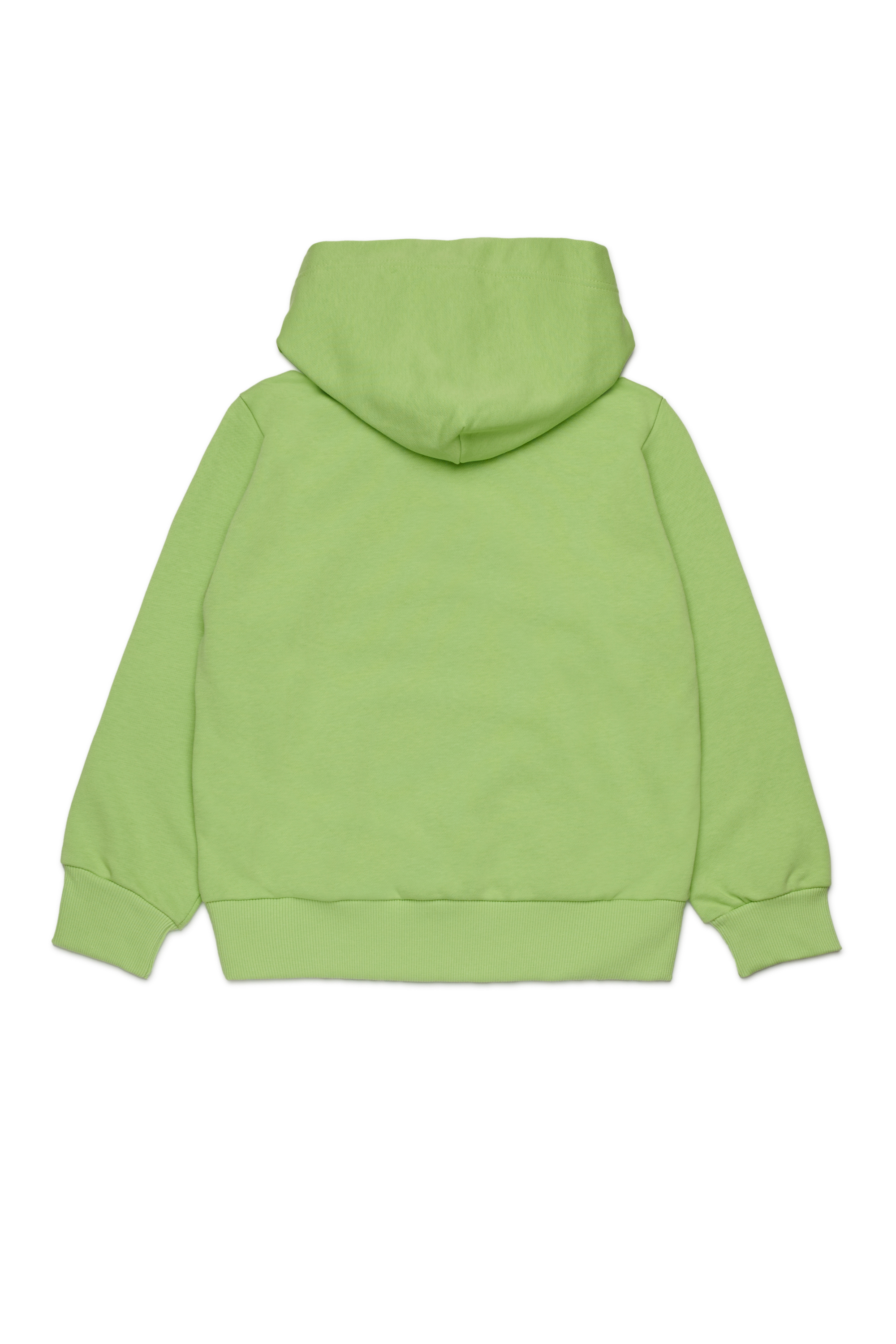 Diesel - SDROPSHOOD OVER, Man's Cotton sweatshirt with logo print in Green - 2