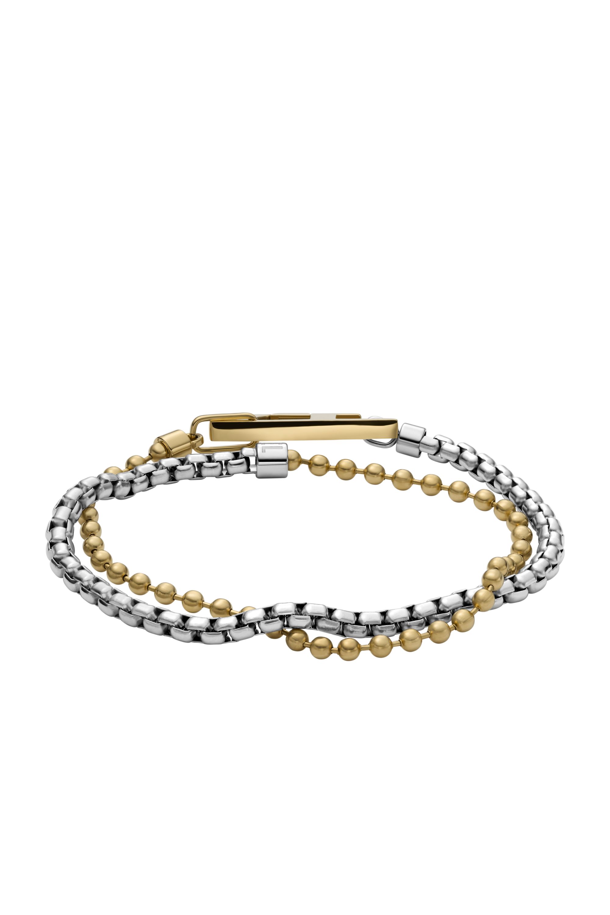 Diesel - DX1570931 JEWEL, Unisex's Two-Tone Stainless Steel Chain Bracelet in Silver/Gold - 2