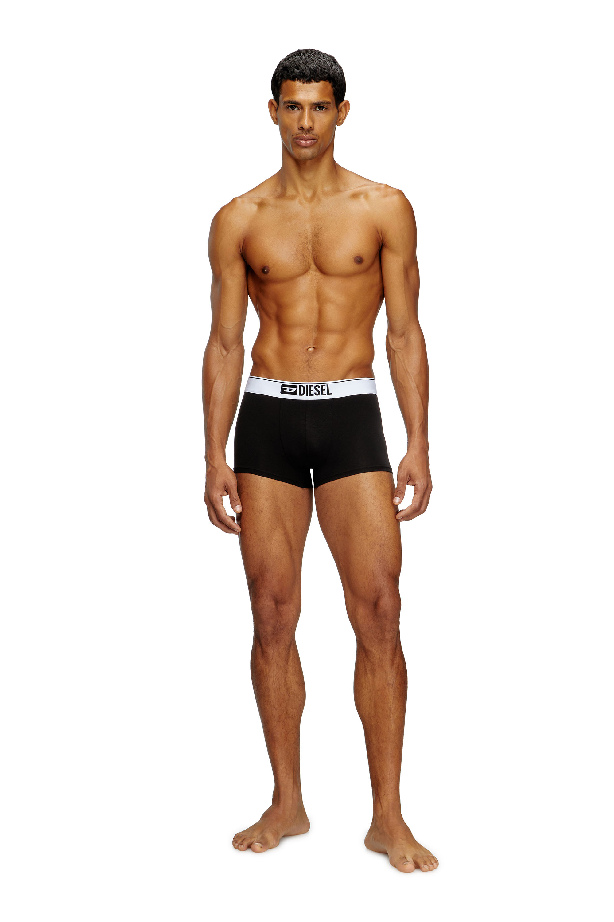 Diesel - UMBX-DAMIENTHREEPACK, Man's Three-pack of plain boxer in Black/White - 1