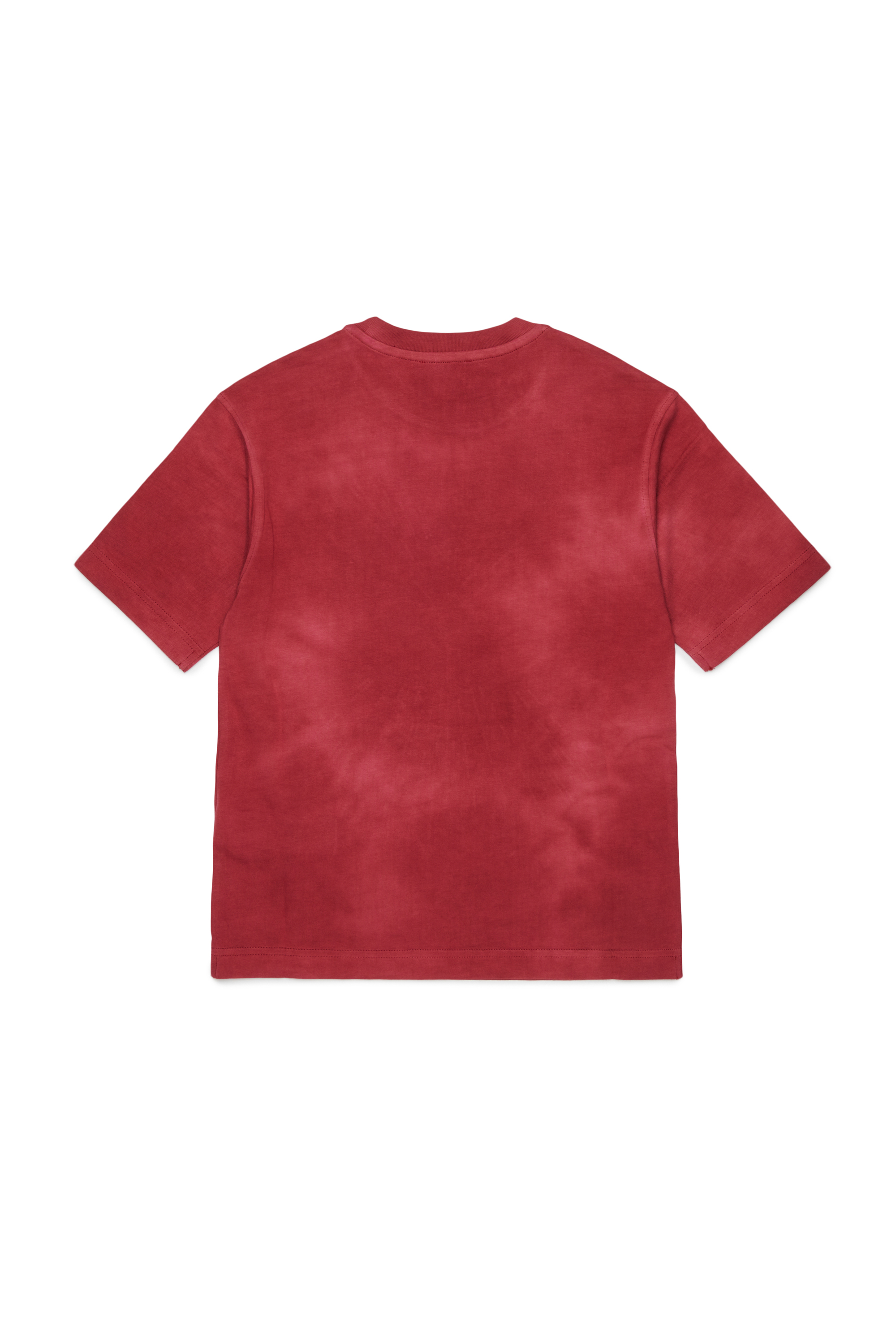 Diesel - TFIN OVER, Man's T-shirt with embellished phoenix motif in Red - 2