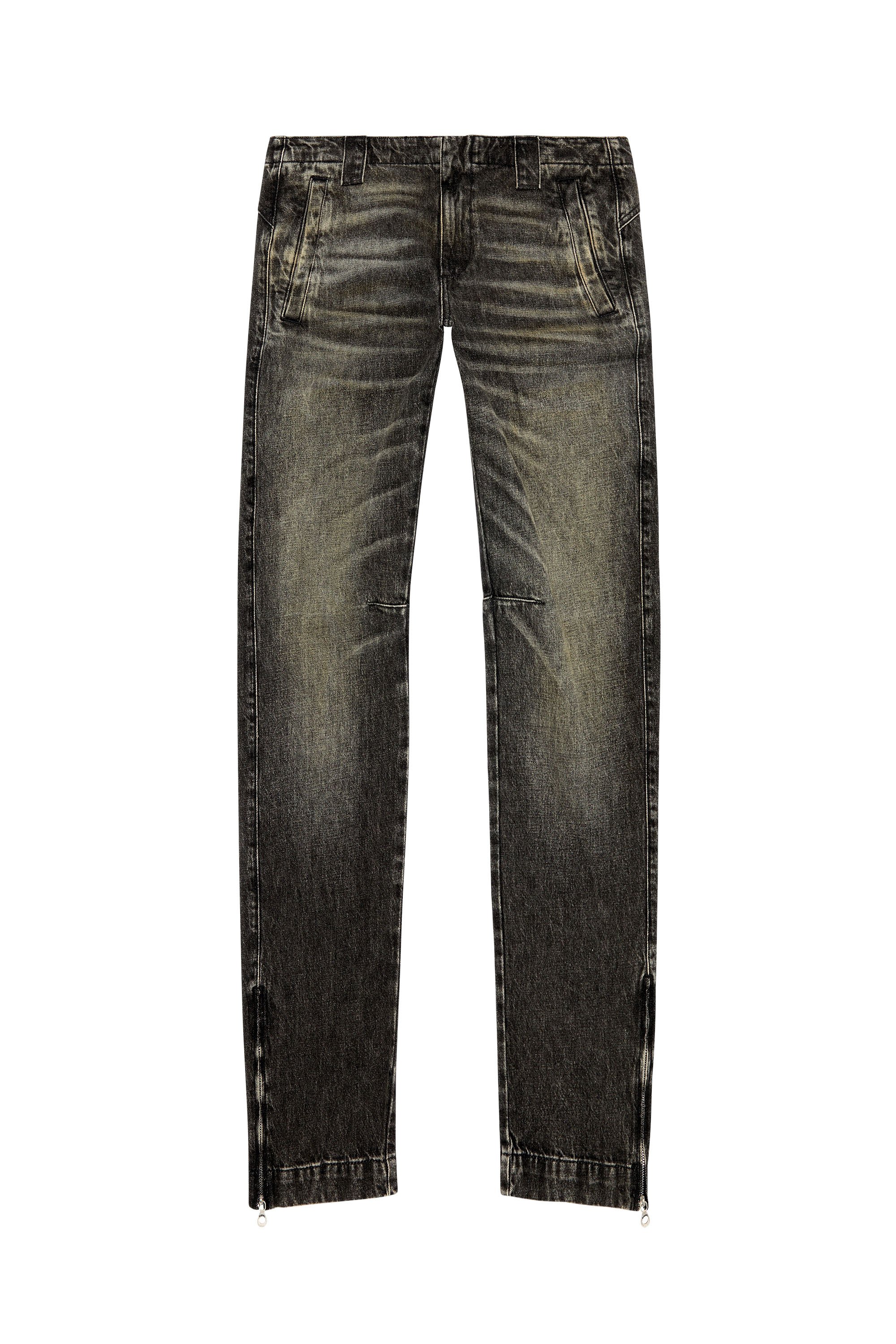 Diesel - Man Straight Jeans D-Gene 0GHAA, Black/Dark grey - Image 3