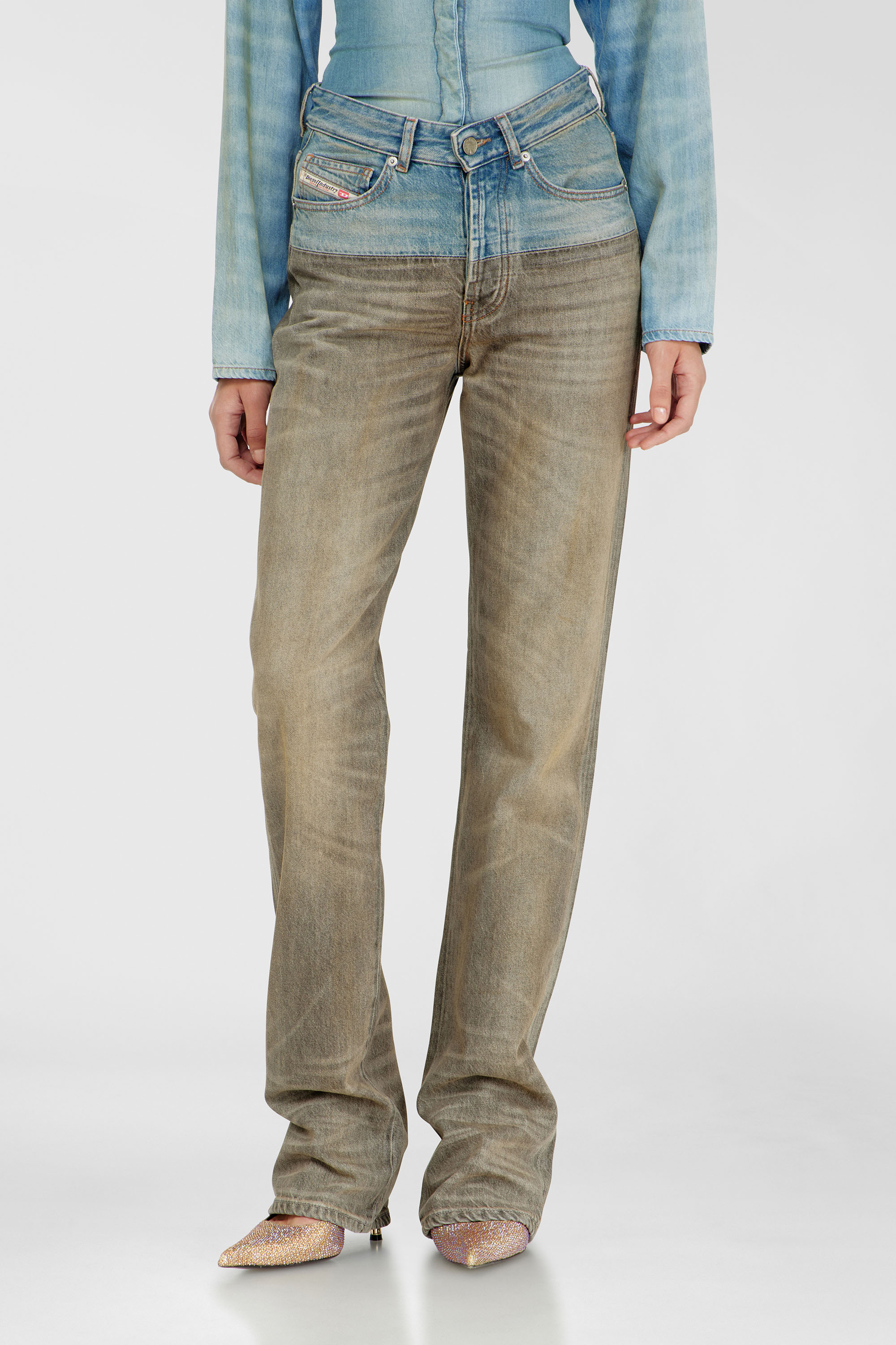 Diesel - Woman's Regular Jeans D-Sie 0ADDX, Grey/Blue - 1