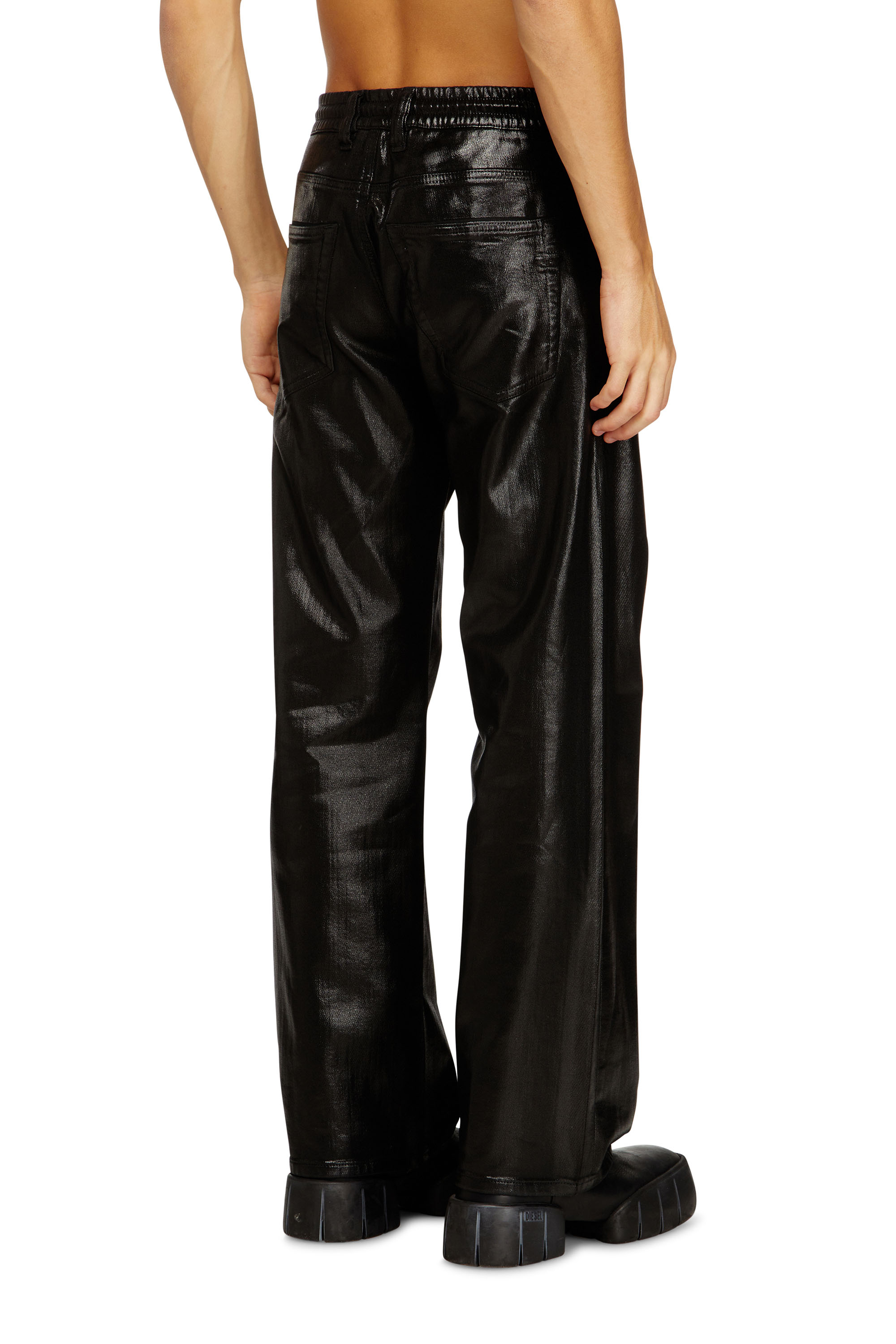 Diesel - Man's Relaxed 2080 D-Reel Joggjeans&reg; 068VD, Black/Dark grey - 4