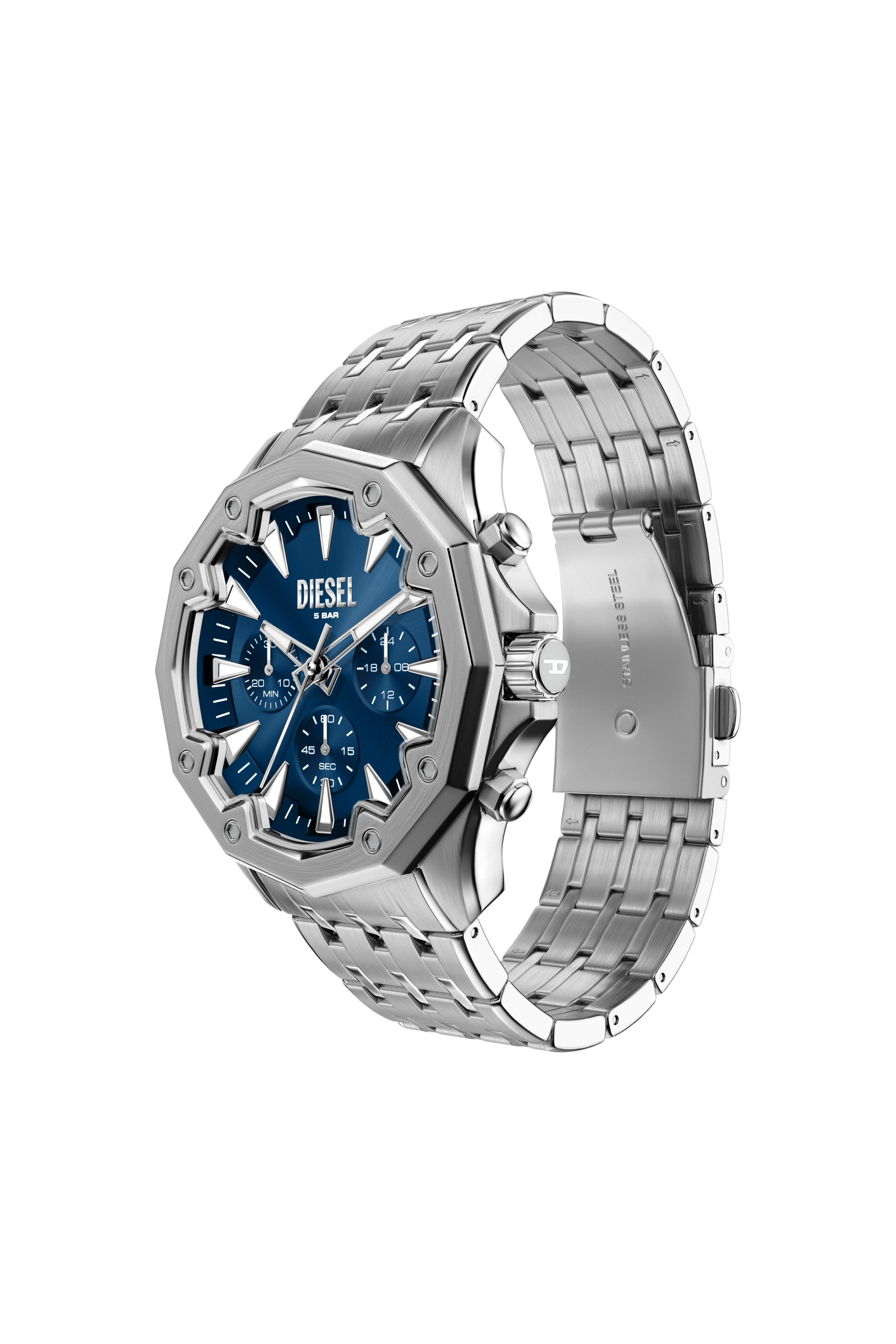 Diesel - DZ4706 WATCH, Man's Stinger Stainless Steel Watch in Silver - 2