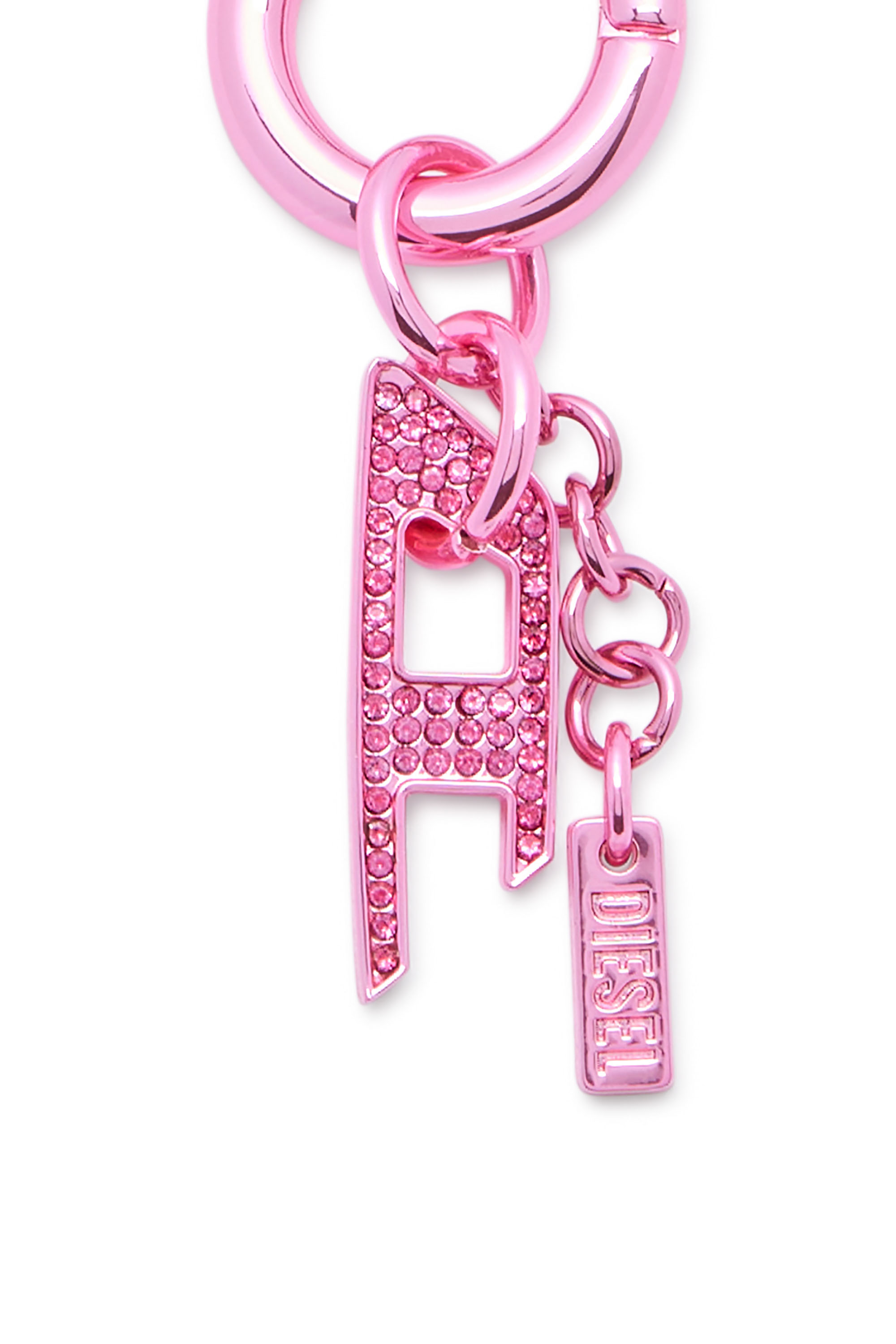 Diesel - CHARM-D, Unisex's Charm with rhinestone D charm in Pink - 2