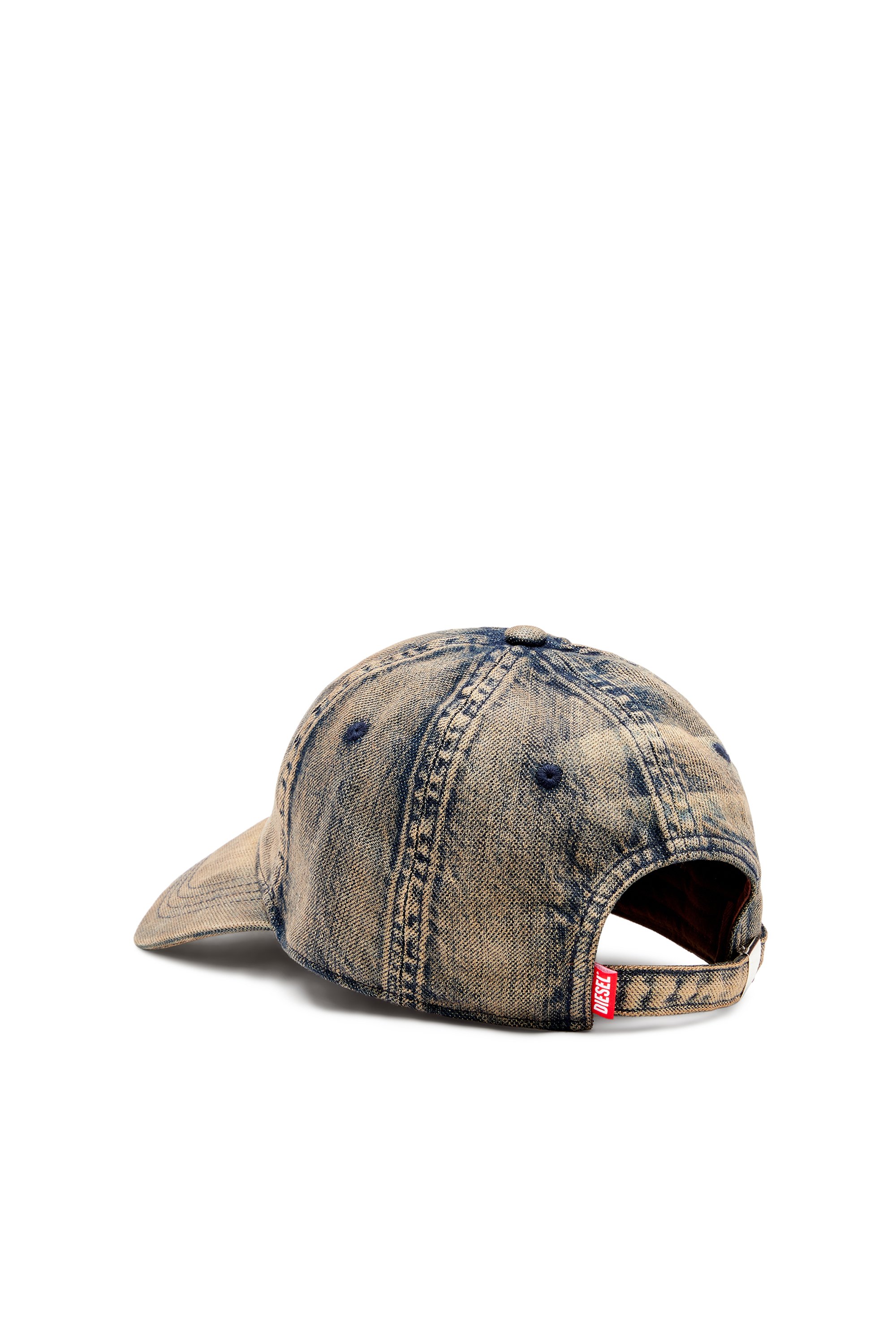 Diesel - C-ADOC, Man's Baseball cap in solarised denim in Blue - 3