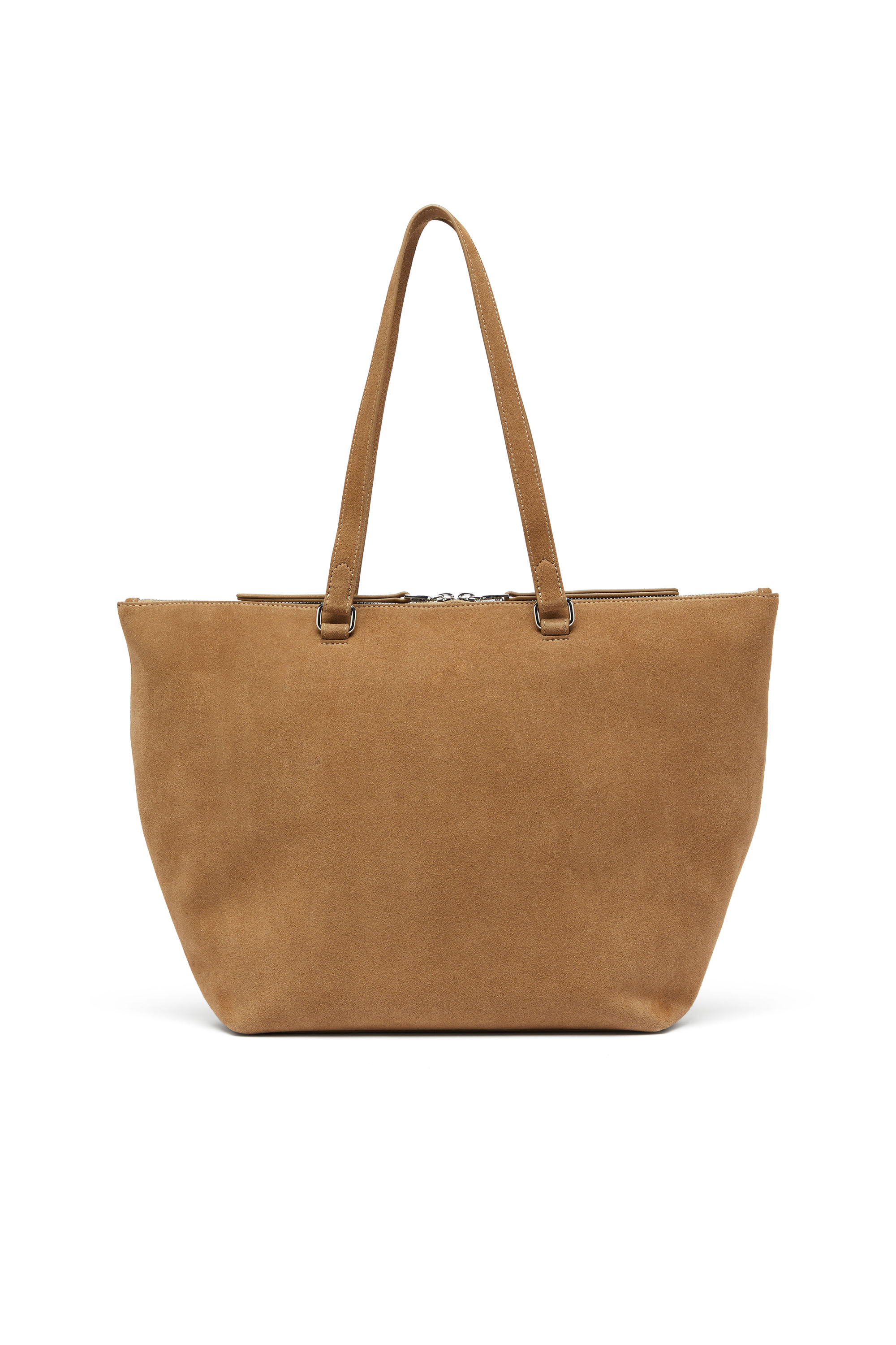 Diesel - 1DR DOME TOTE E/W, Unisex's 1DR Dome-Suede tote with Oval D Logo in Camel - 2