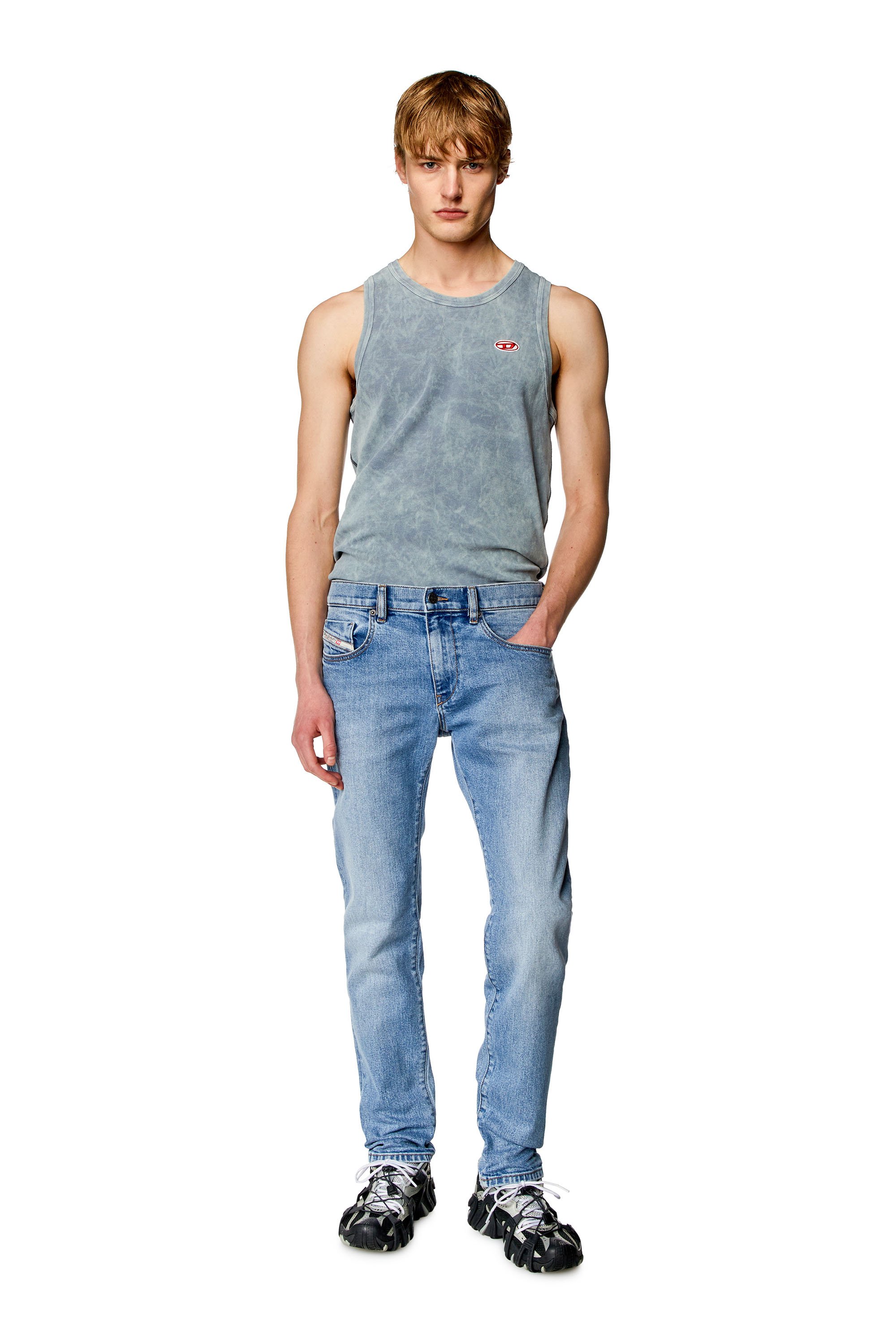 Diesel - Slim Jeans 2019 D-Strukt 0CLAF, Light Blue - Image 2