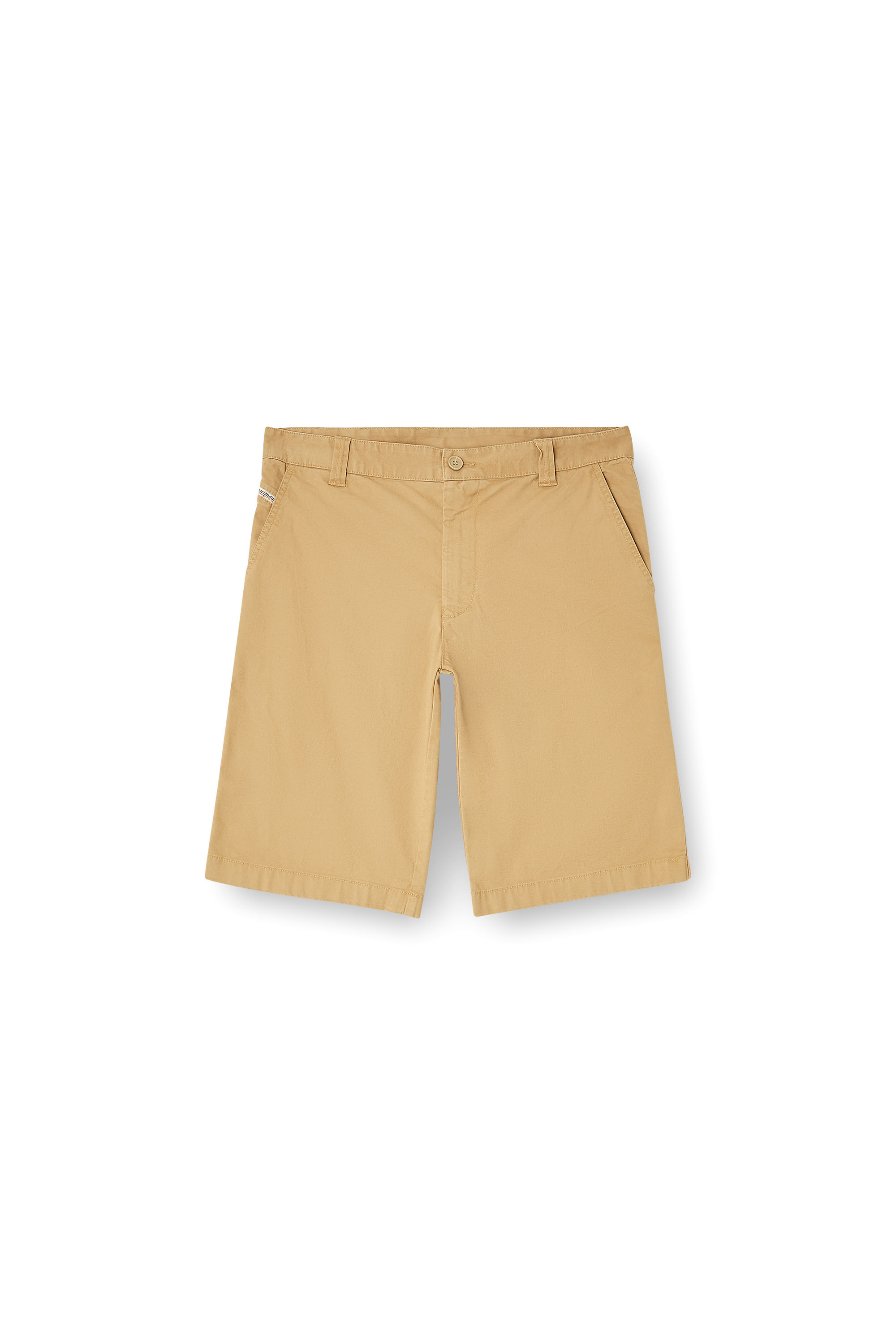 Diesel - P-DEFINE-SHORT-EPCH, Man's Stonewash cotton shorts in Beige - 3
