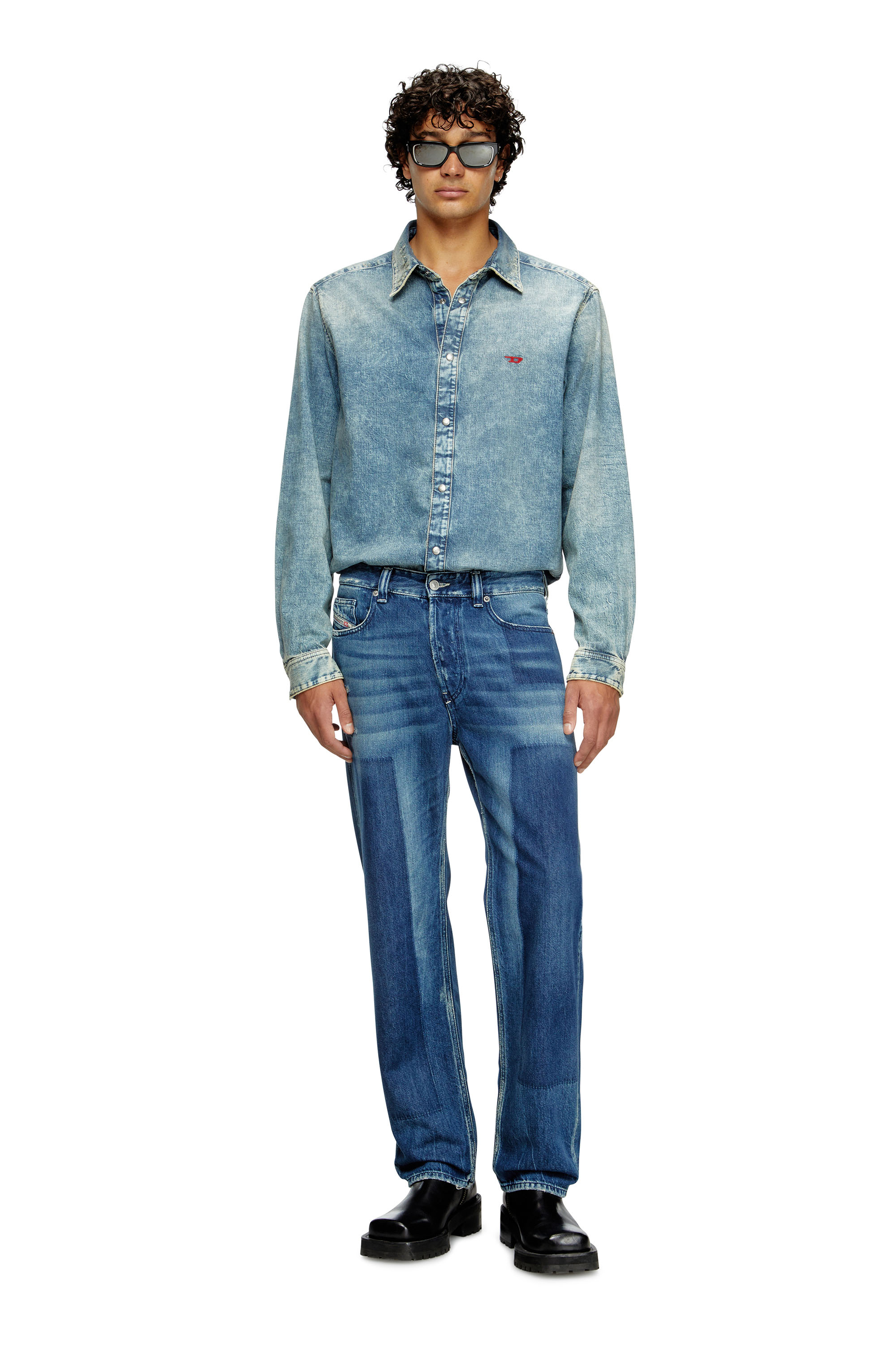 Diesel - Man's Regular Jeans 2024 D-Macs 09M52, Dark Blue - 2
