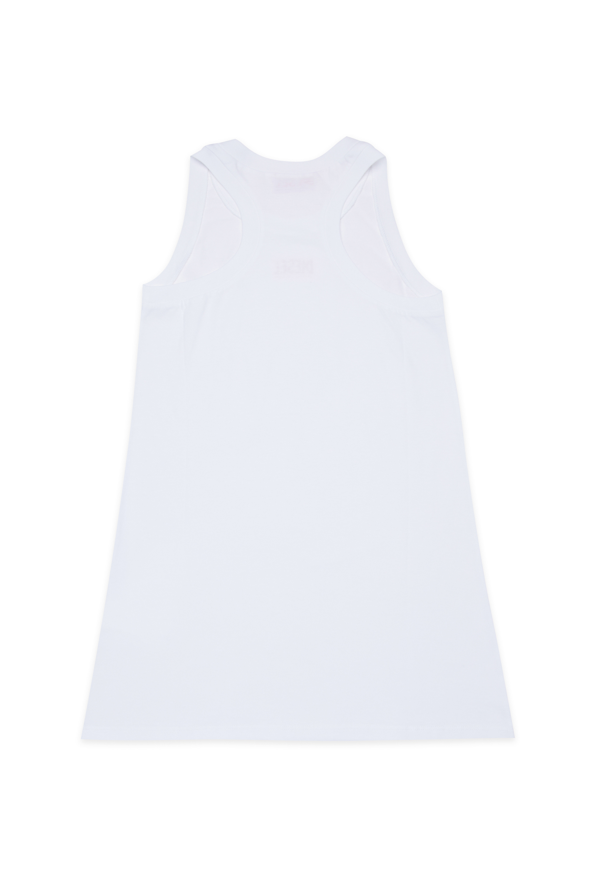 Diesel - MCUNDY, Woman's Beach dress with logo print in White - 2