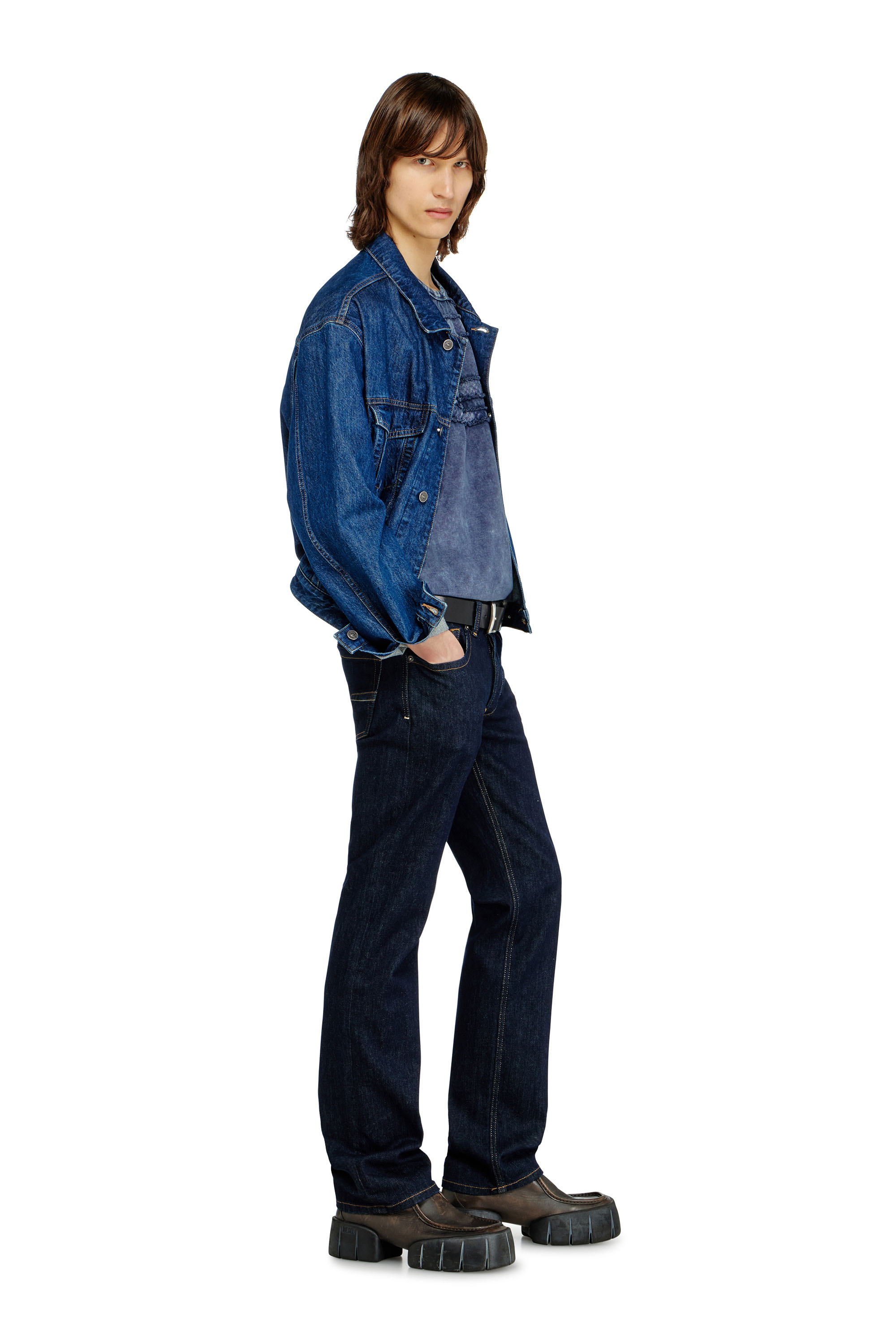 Diesel - Man's Regular Jeans 1985 Larkee 0DBEJ, Dark Blue - 3