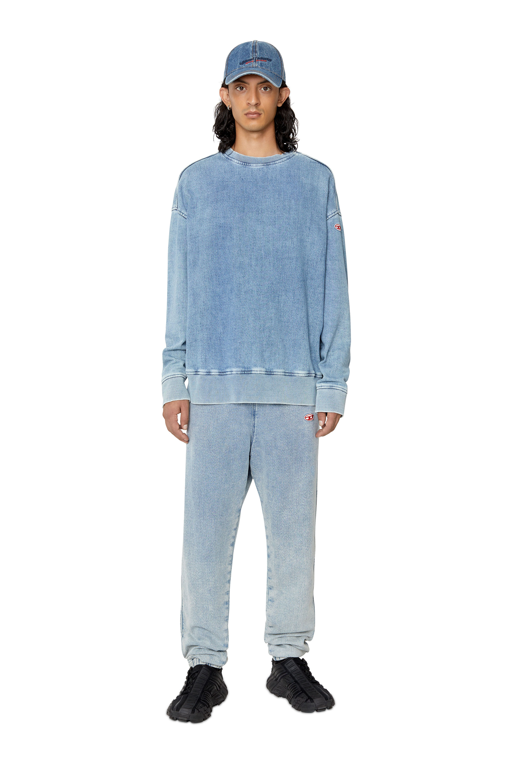 Diesel - Tapered D-Lab Track Denim 09D01, Light Blue - Image 5