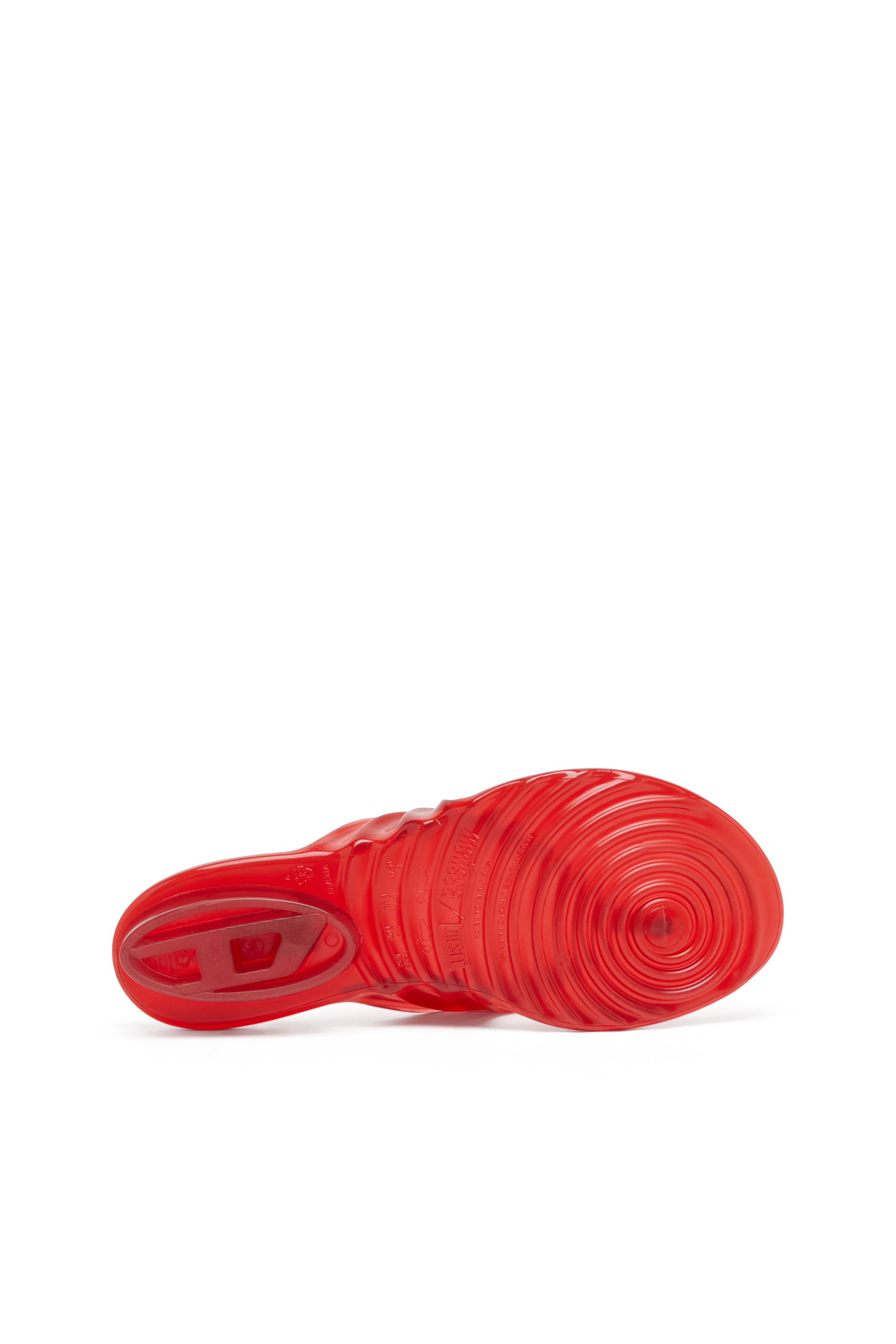 Diesel - MELISSA QUANTUM THONG, Woman's Sculptural flip-flops in Melflex® in Red - 5