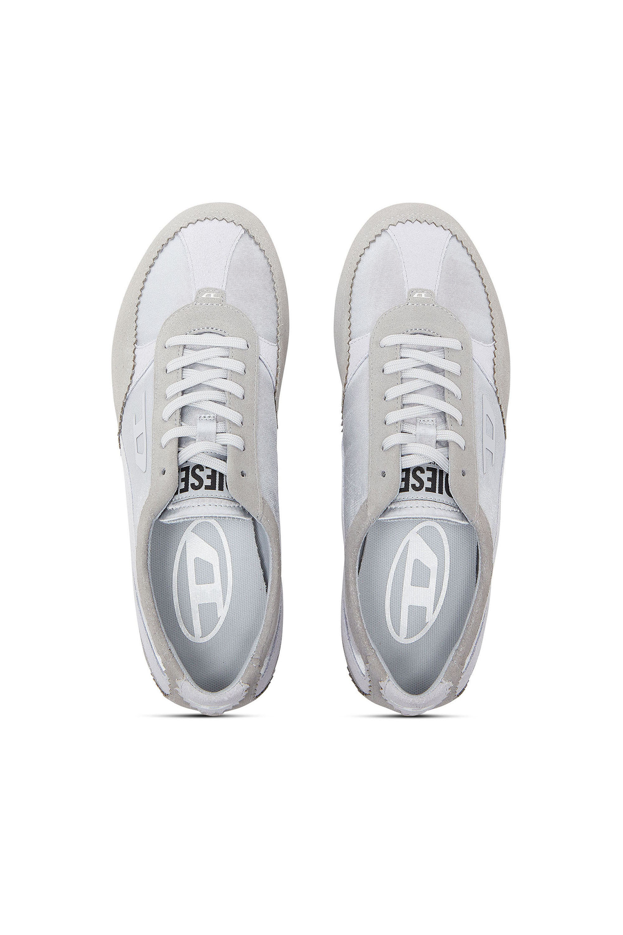 Diesel - D-MILE LOW II W, Woman's D-Mile- Sneakers with suede overlays in Light Blue - 4