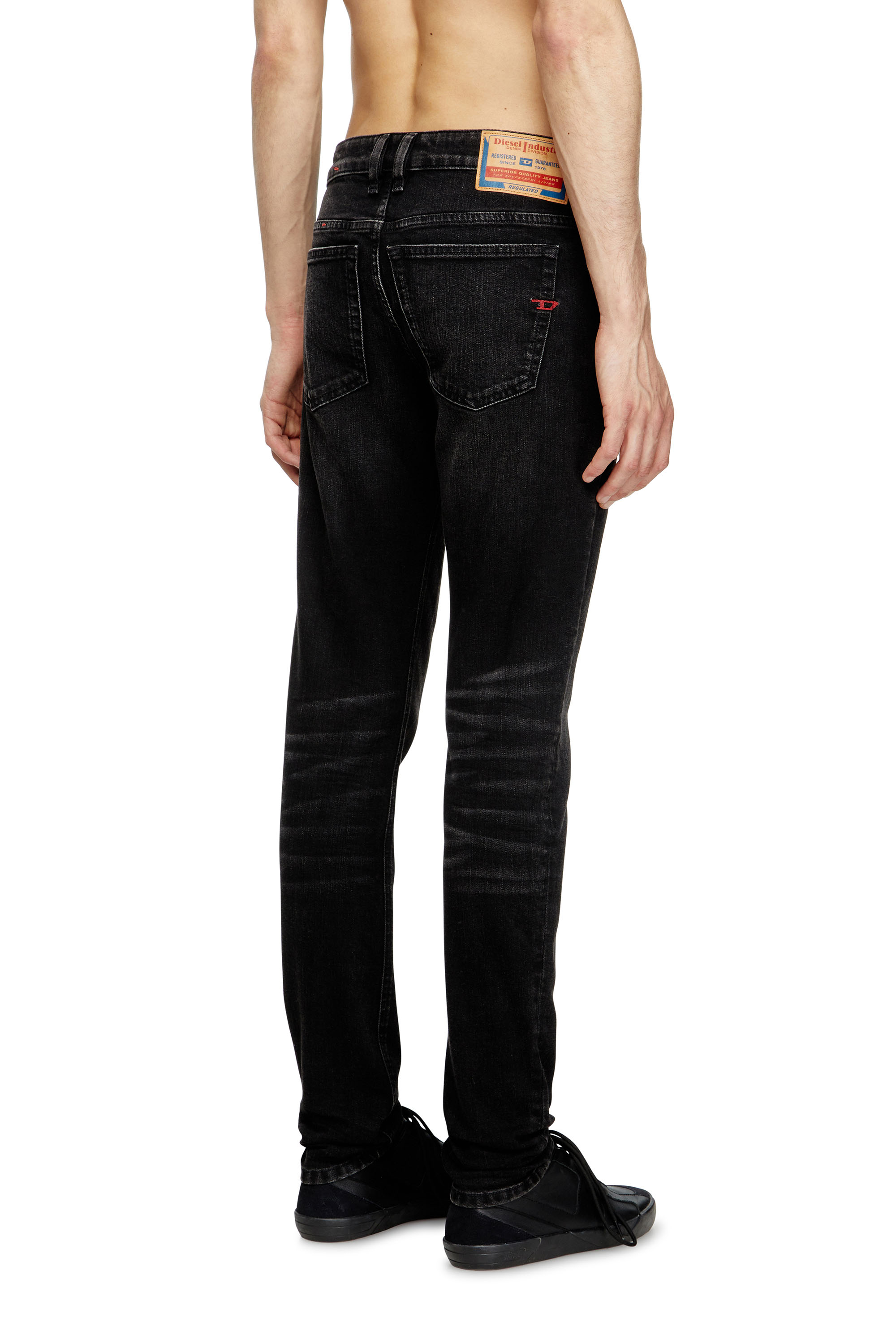 Diesel - Man's Skinny Jeans 1979 Sleenker 0GRDA, Black/Dark grey - 4