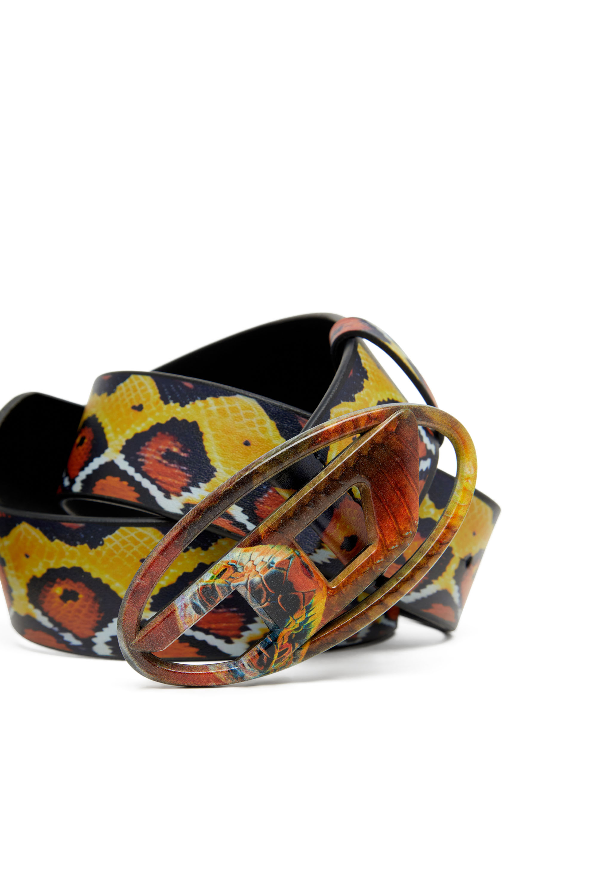 Diesel - CNY-B-1DR, Unisex's Belt with snake motif in Multicolor - 3