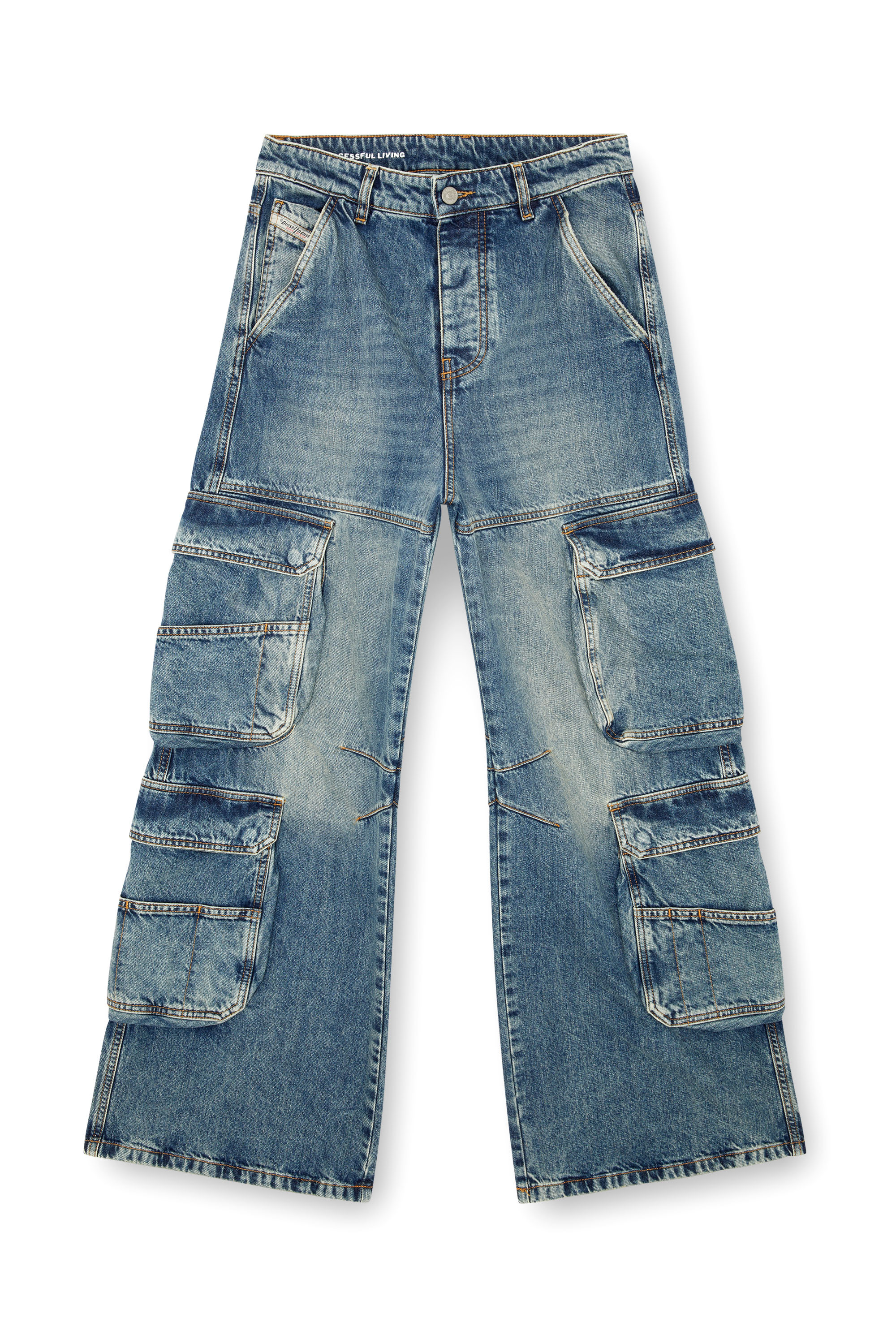 Diesel - Woman Straight Jeans 1996 D-Sire 0NLAX, Medium blue - Image 3
