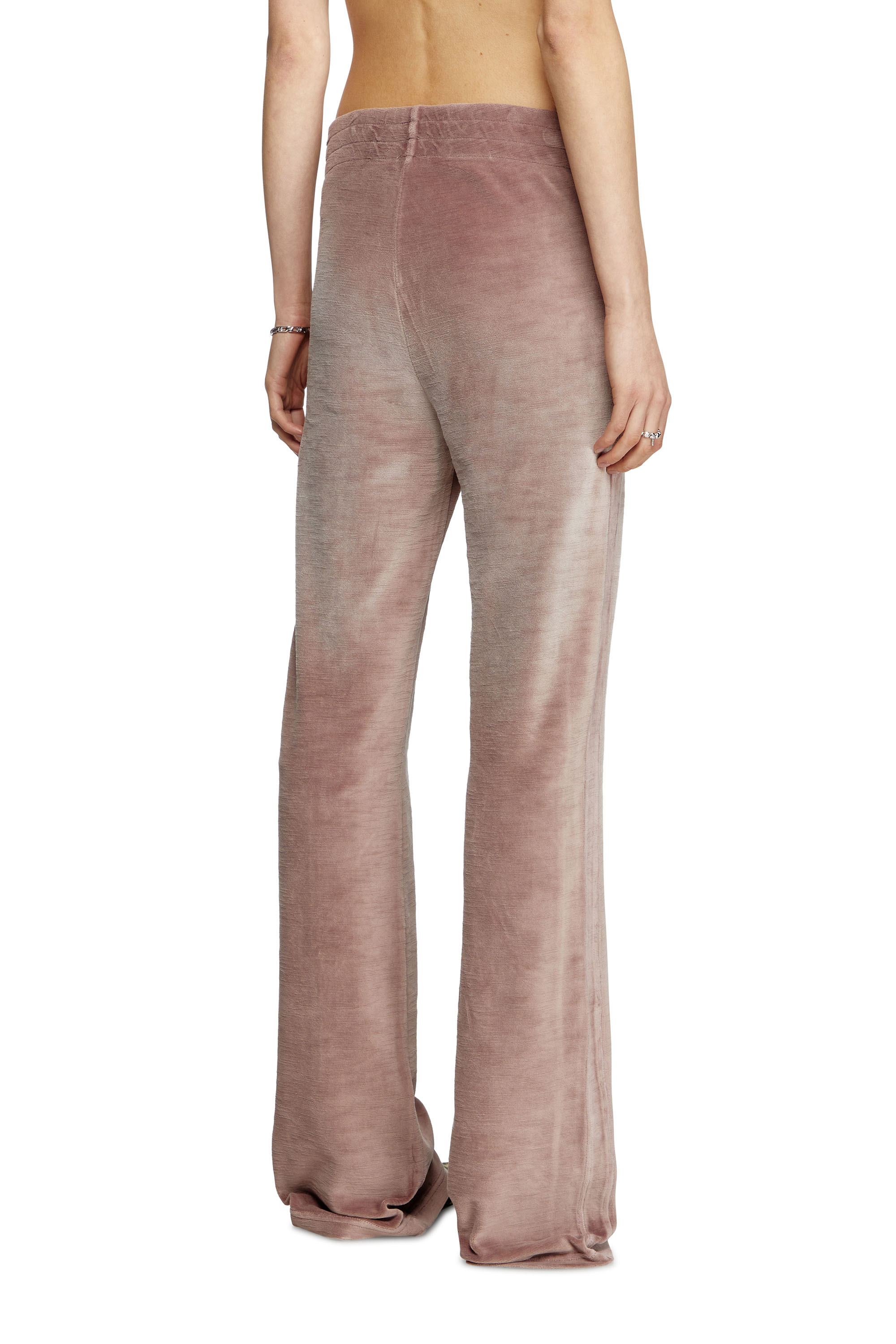 Diesel - P-ELY-Q1, Woman's Wide leg sweatpants in Pink - 4