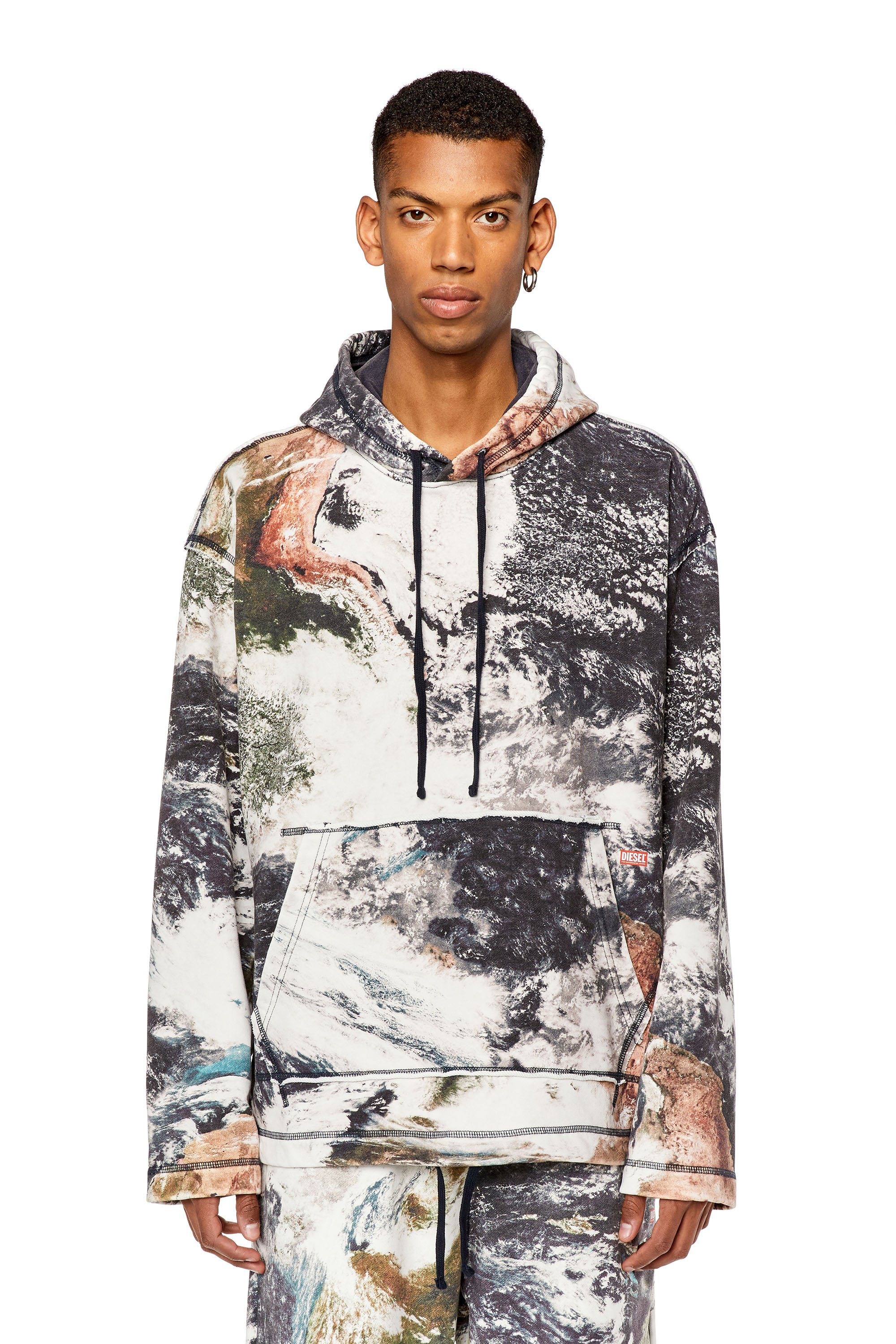 Diesel - S-PAY-HOOD-L1, White/Black - Image 5