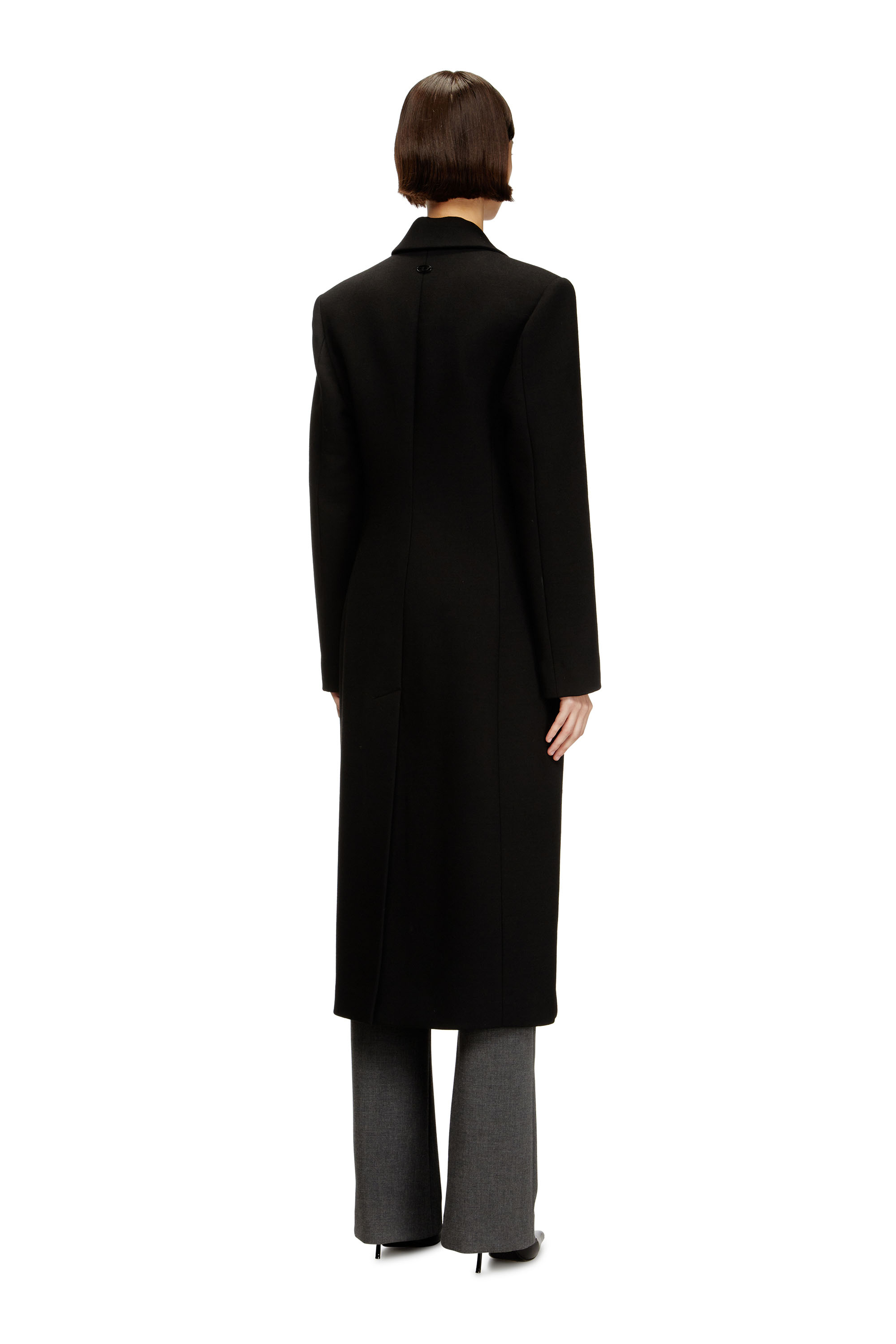 Diesel - G-ALLAN, Woman's Long hourglass coat in Black - 4
