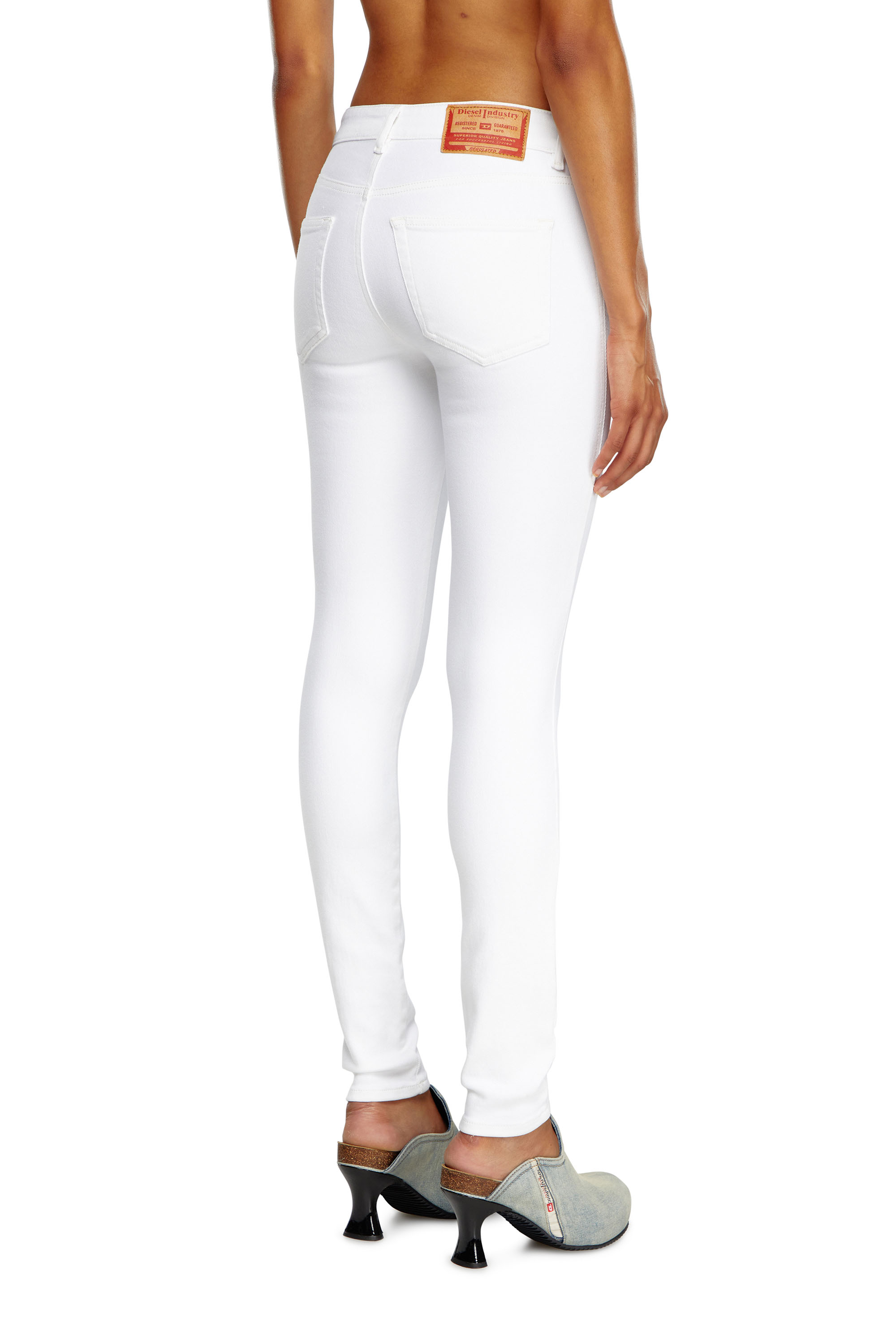 Diesel - Super skinny Jeans 2017 Slandy 09F90, White - Image 2
